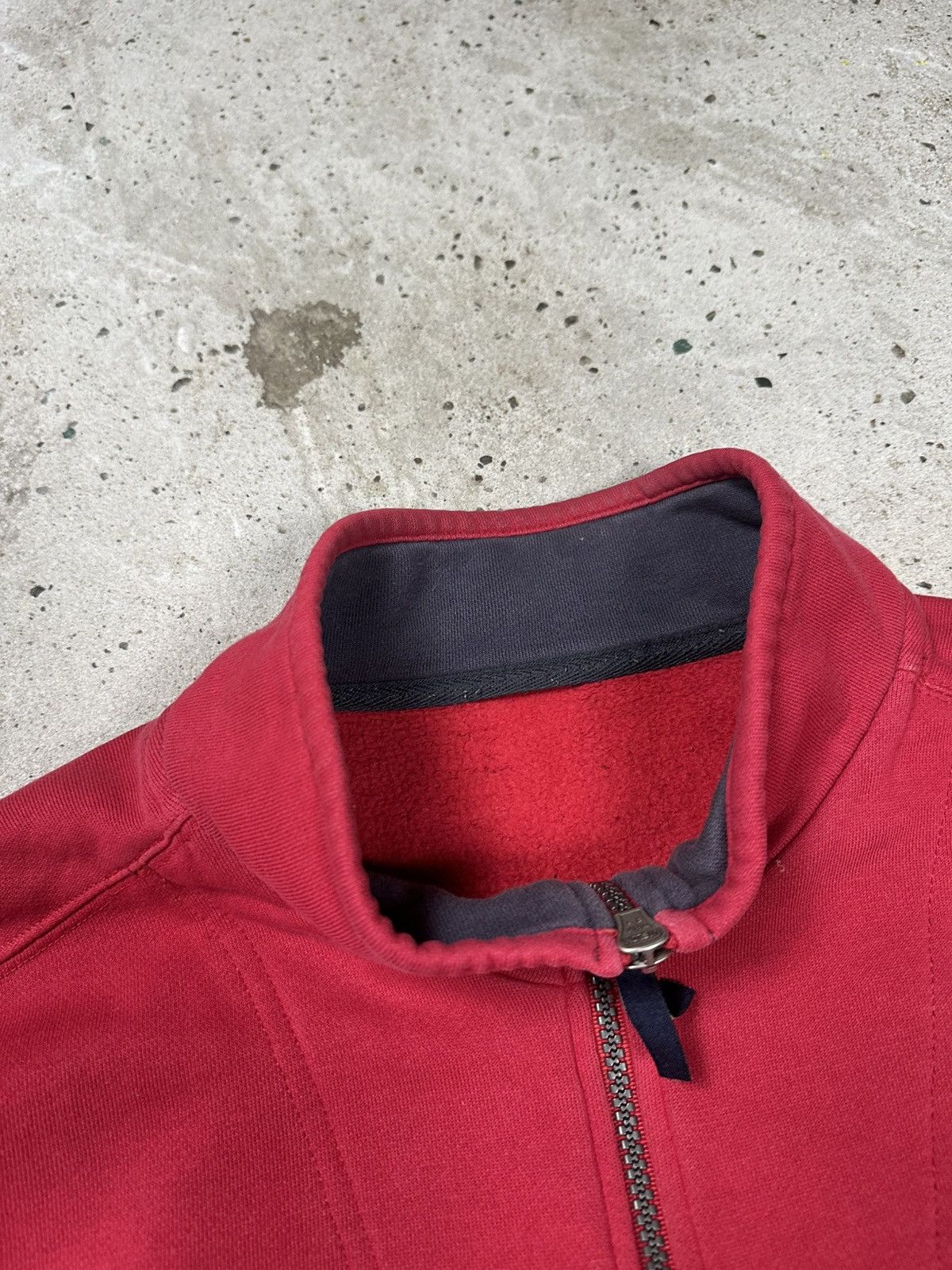 Nike × Vintage Vintage 90s Nike TN Red Half Zip Sweatshirt Swoosh SpellOut Size US XL / EU 56 / 4 - 10 Thumbnail