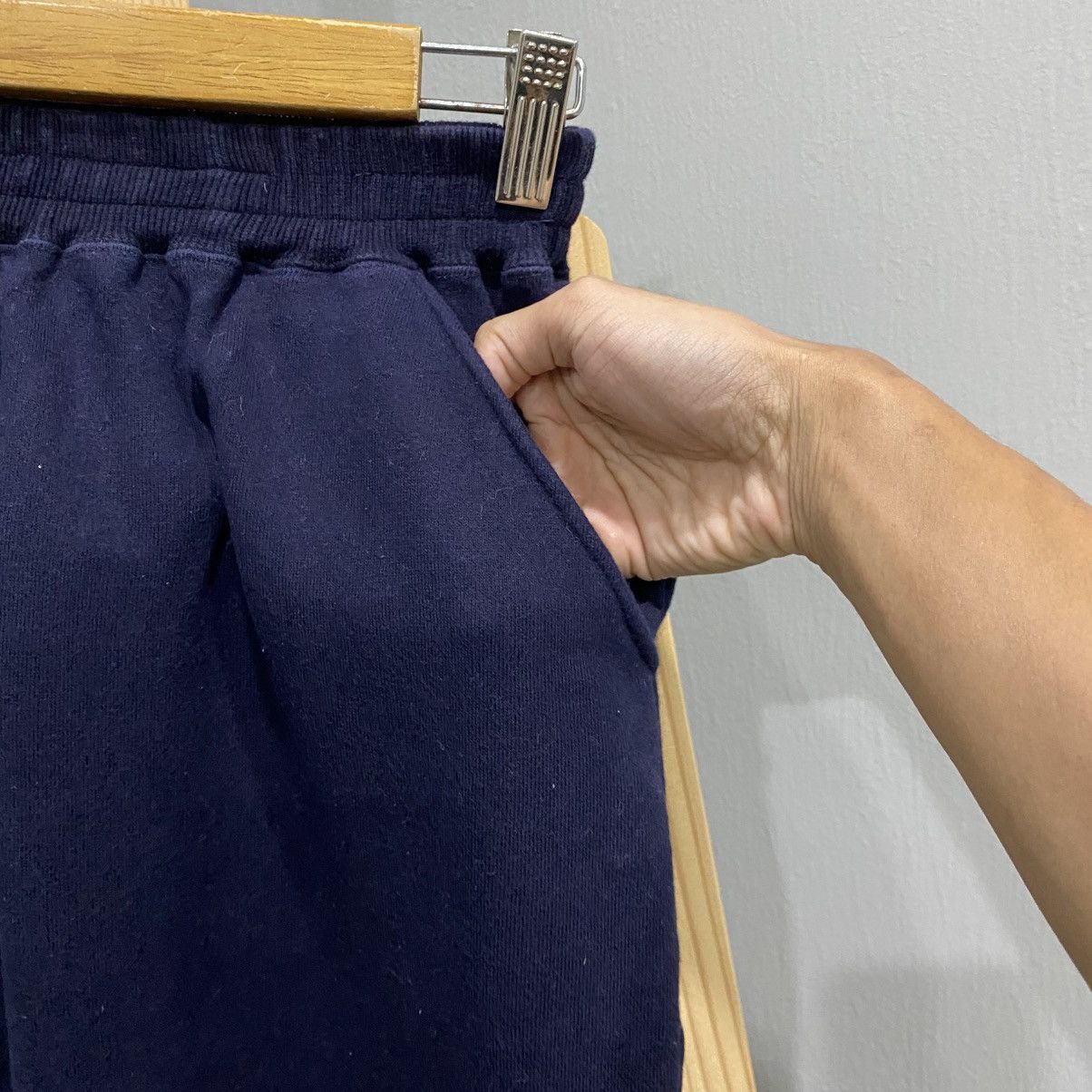 Issey Miyake Vtg I.S. Issey Miyake Tsumori Chisato Logo Sweatpants Navy Size US 27 - 8 Thumbnail