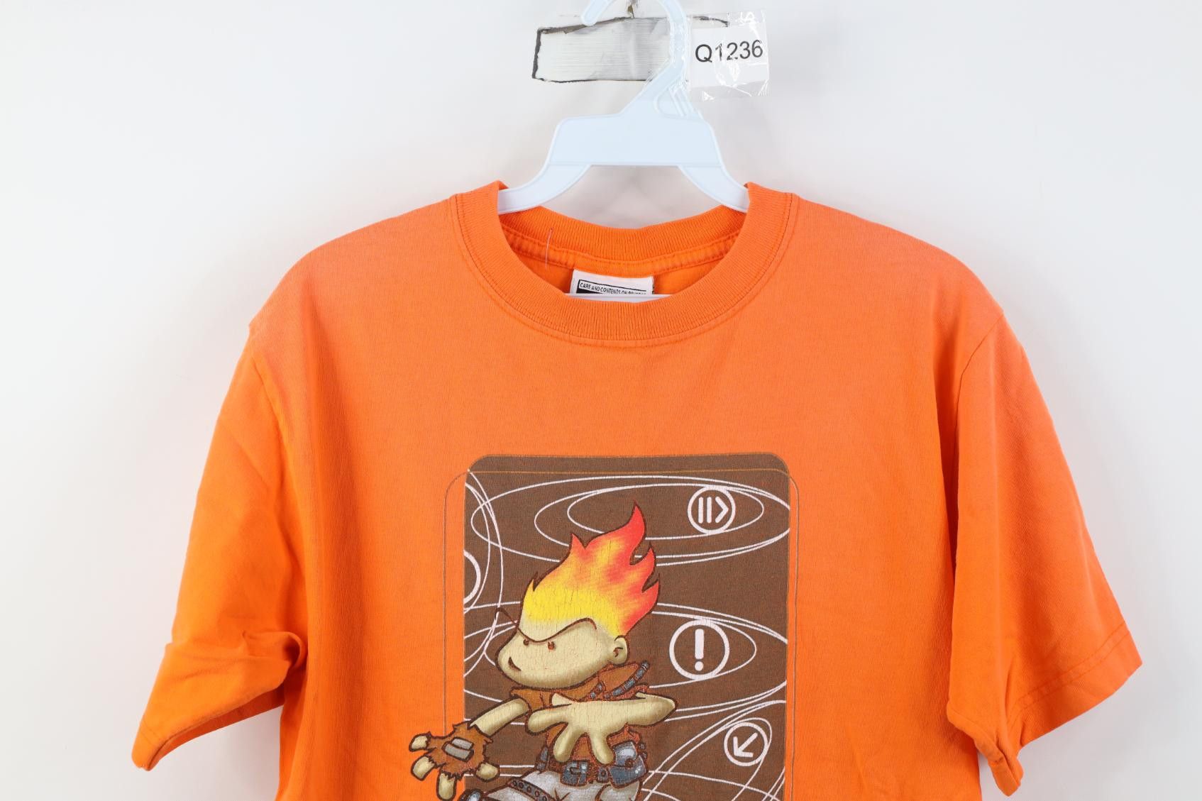 JNCO Vintage 90s Y2K JNCO Jeans Flamehead Skateboard T-Shirt Size US S / EU 44-46 / 1 - 2 Thumbnail