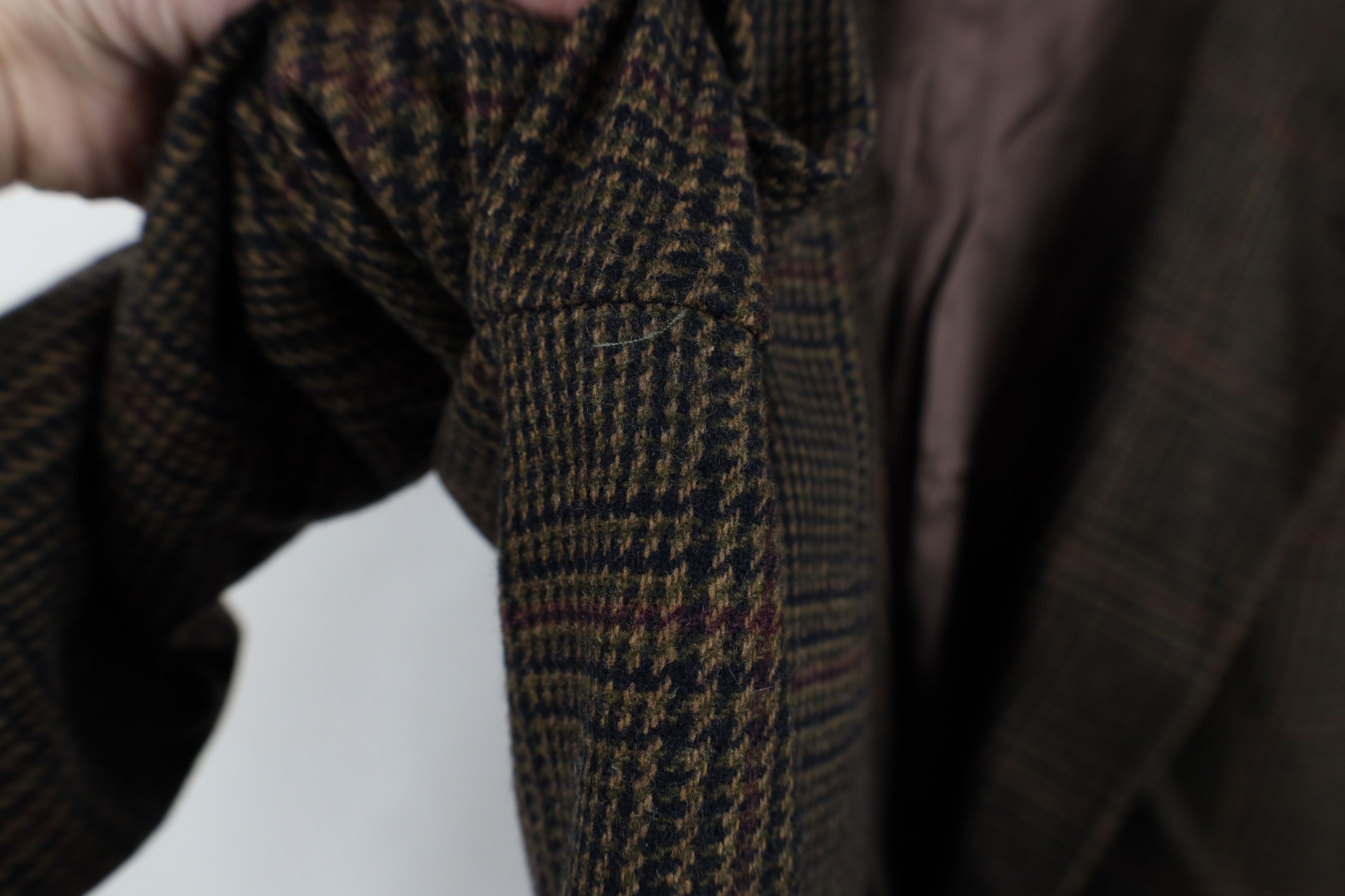 Vintage Vintage 90s Cashmere Houndstooth Suit Coat Blazer Jacket Size US XXL / EU 58 / 5 - 5 Thumbnail