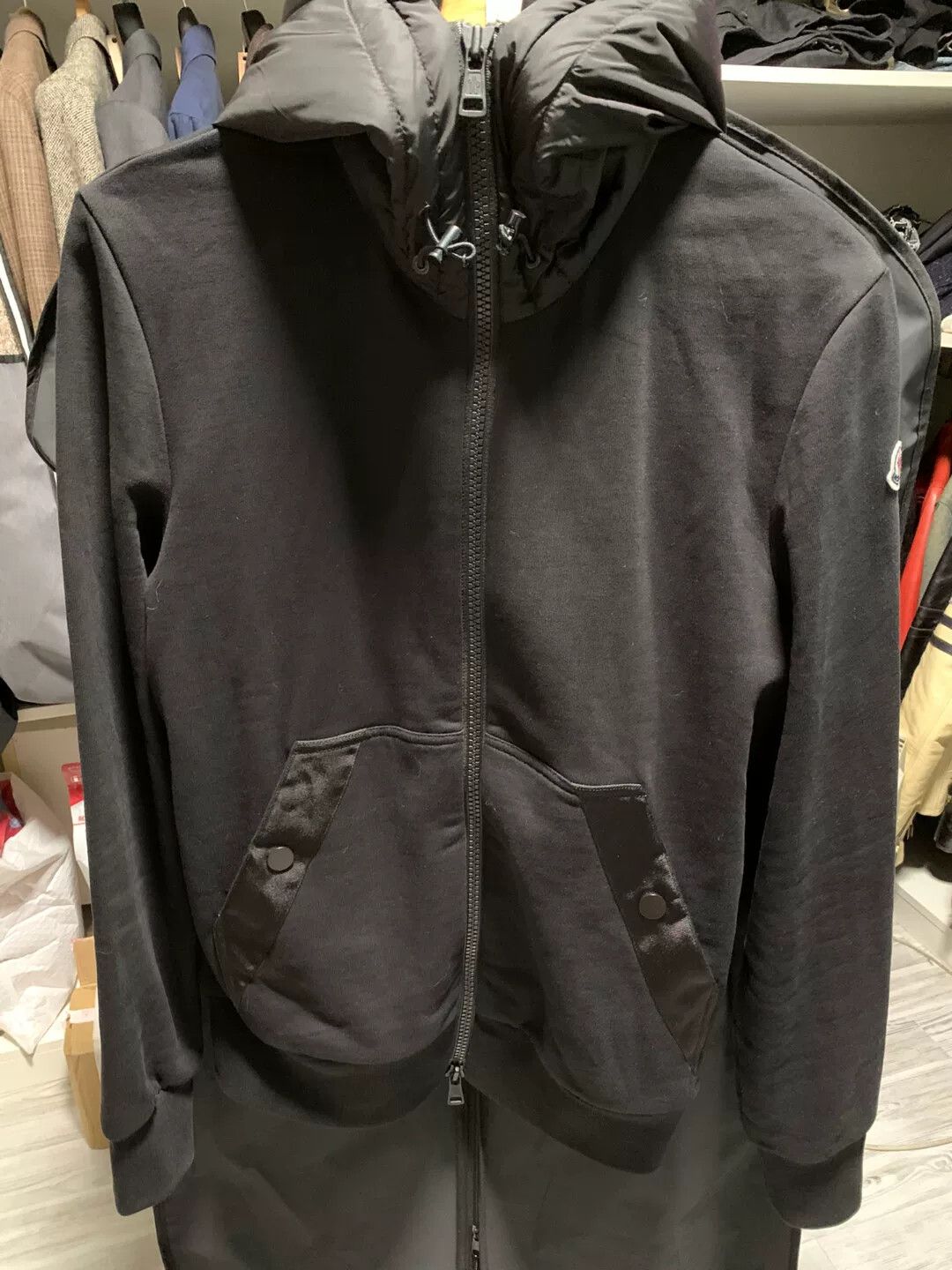 Moncler Moncler Black Hoodie Size S Size US S / EU 44-46 / 1 - 1 Thumbnail
