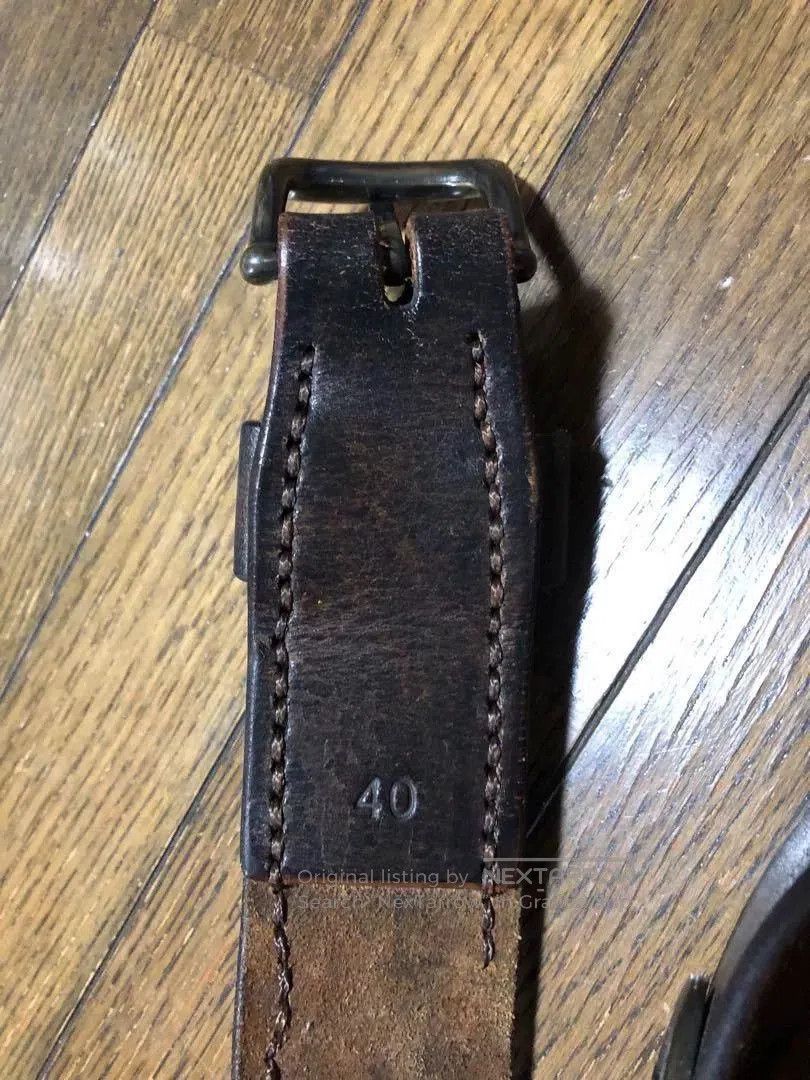 RRL Ralph Lauren vintage rrl montana leather belt with brass studs. Size ONE SIZE - 8 Thumbnail