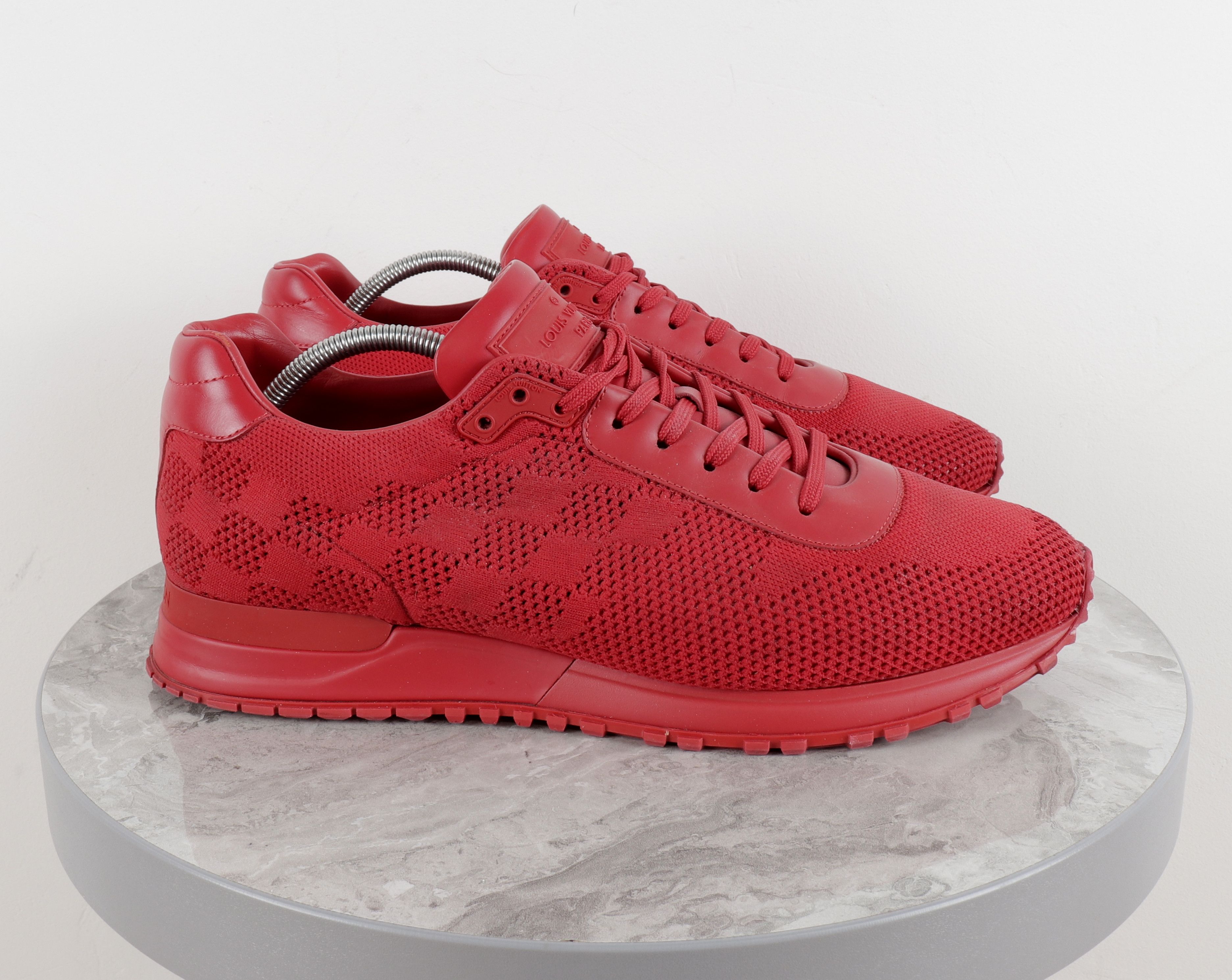 Louis Vuitton Louis Vuitton Run Away Damier Red Mesh Sneakers Size US 10 / EU 43 - 1 Thumbnail