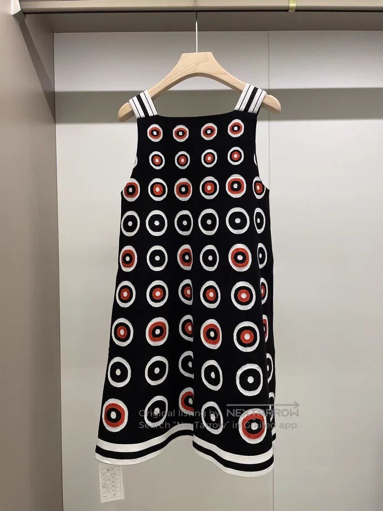 Alaia Alaia Black and Red Polka Dot Fiber Camisole Dress Size XS / US 0-2 / IT 36-38 - 2 Thumbnail