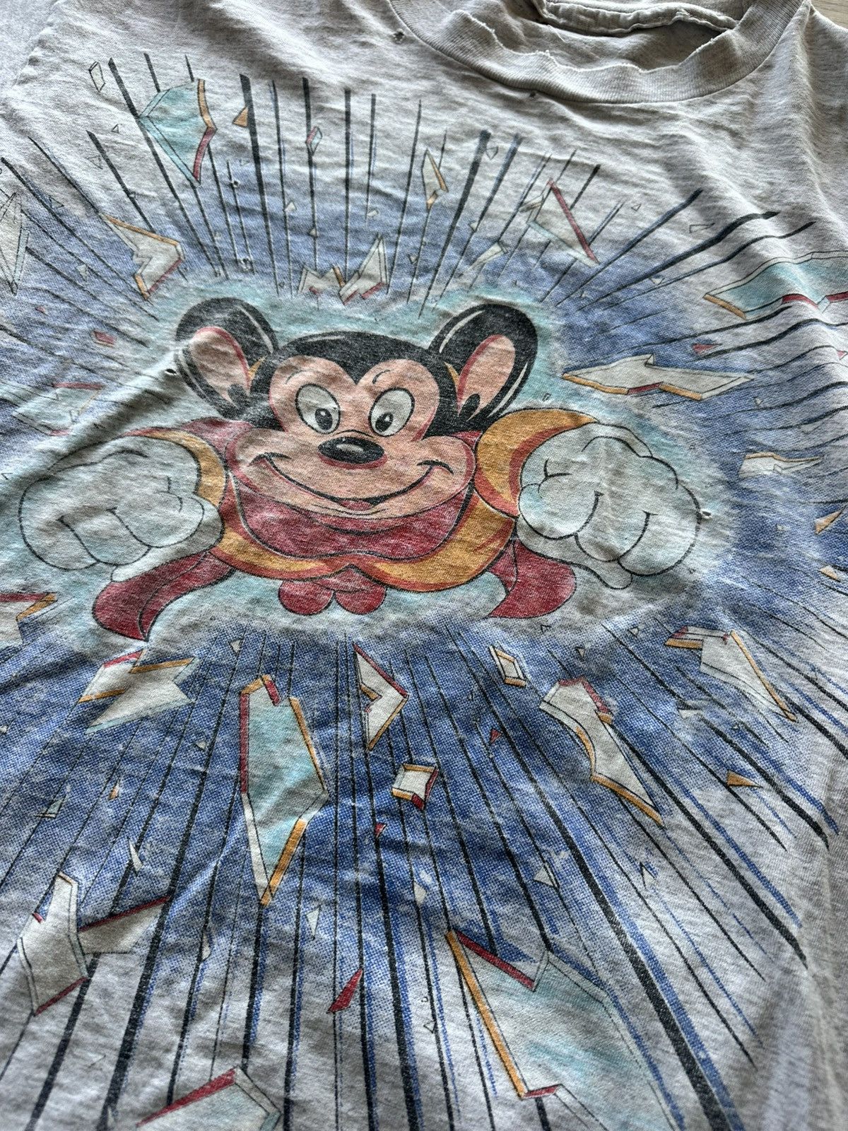 Cartoon Network × Vintage Thrashed Vintage 1994 Mighty Mouse Tee T Shirt Adult L Size US L / EU 52-54 / 3 - 4 Thumbnail