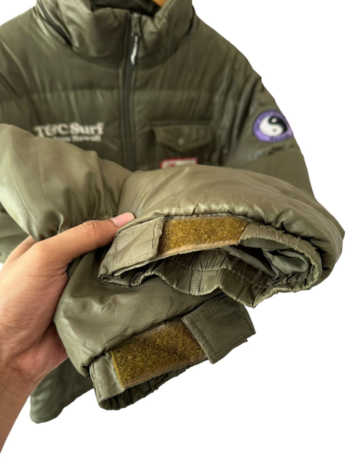 Japanese Brand Vintage T&C Surf Patches Puffer Jacket Hooded Size US L / EU 52-54 / 3 - 9 Thumbnail