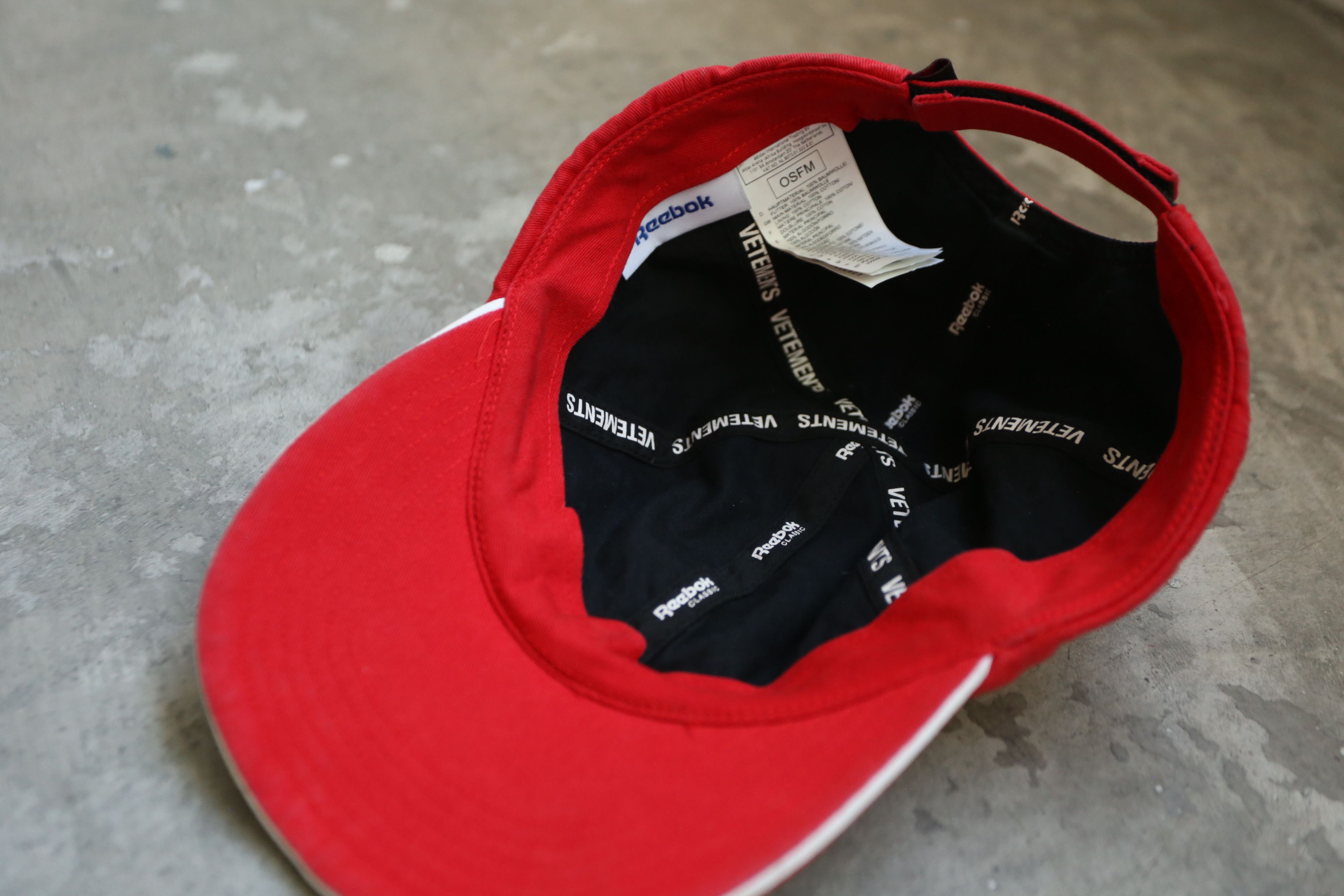 Reebok × Vetements Reebok - Vetements - F/W 18 - Morocco Cut-Up Cap Size ONE SIZE - 5 Thumbnail
