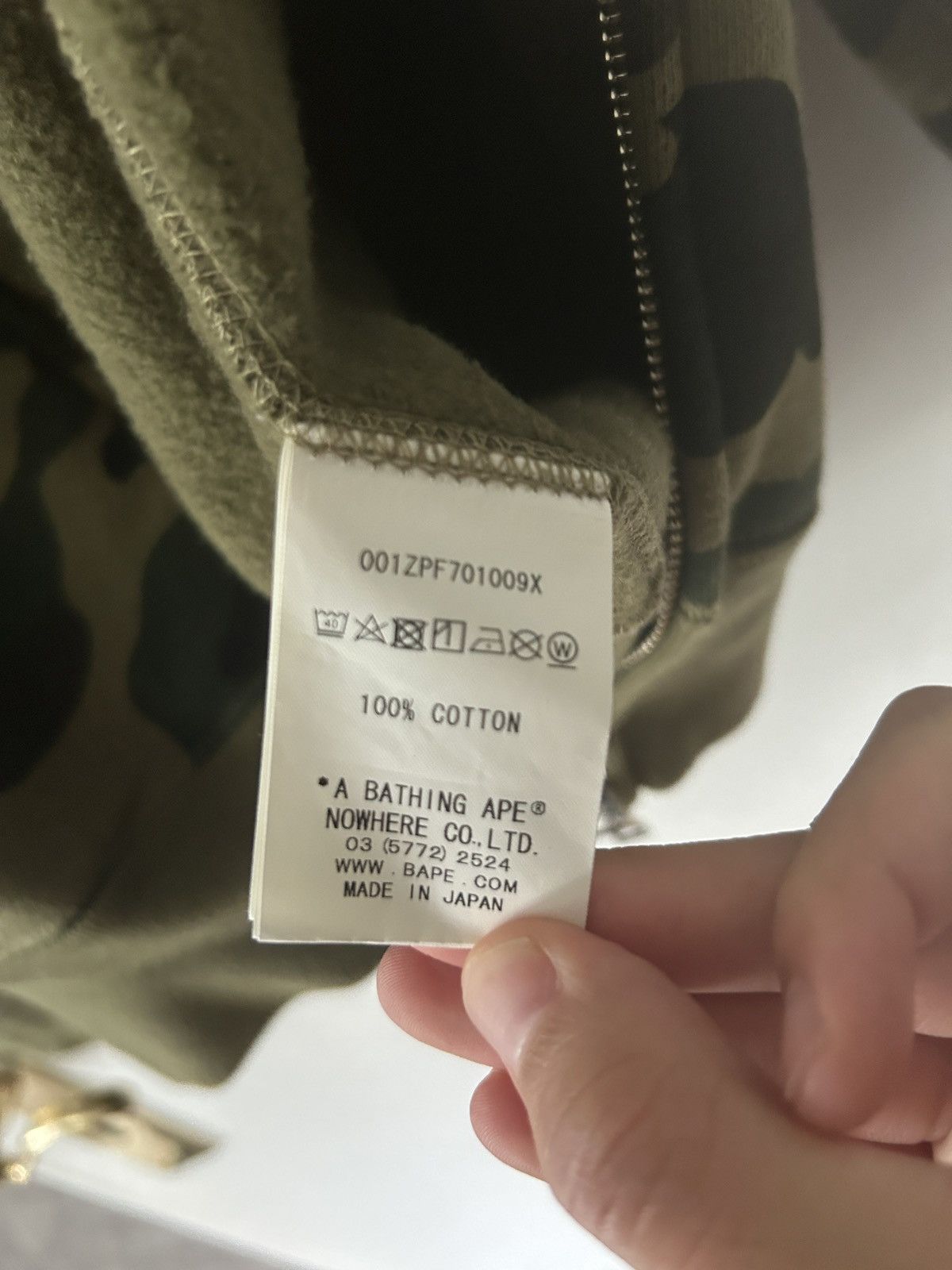 Bape A Bathing Ape BAPE Plain Zipper Size US L / EU 52-54 / 3 - 4 Thumbnail
