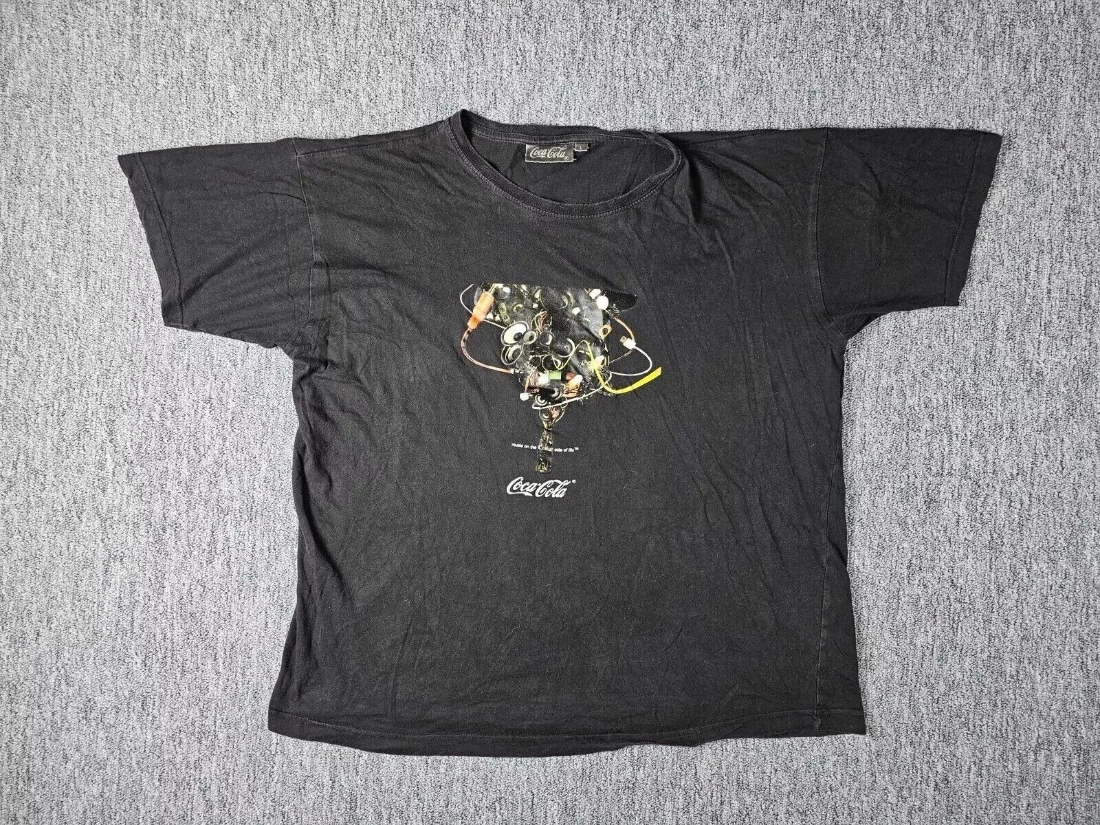 Coca Cola Vintage Coca Cola Music Promo Graphic Tee Black Cotton Men L Size US L / EU 52-54 / 3 - 1 Thumbnail
