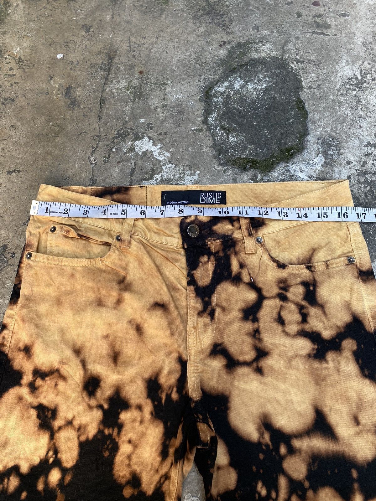 Rustic Dime Rustic Dime Tie Dye Denim Taper Fit Size US 31 - 7 Thumbnail
