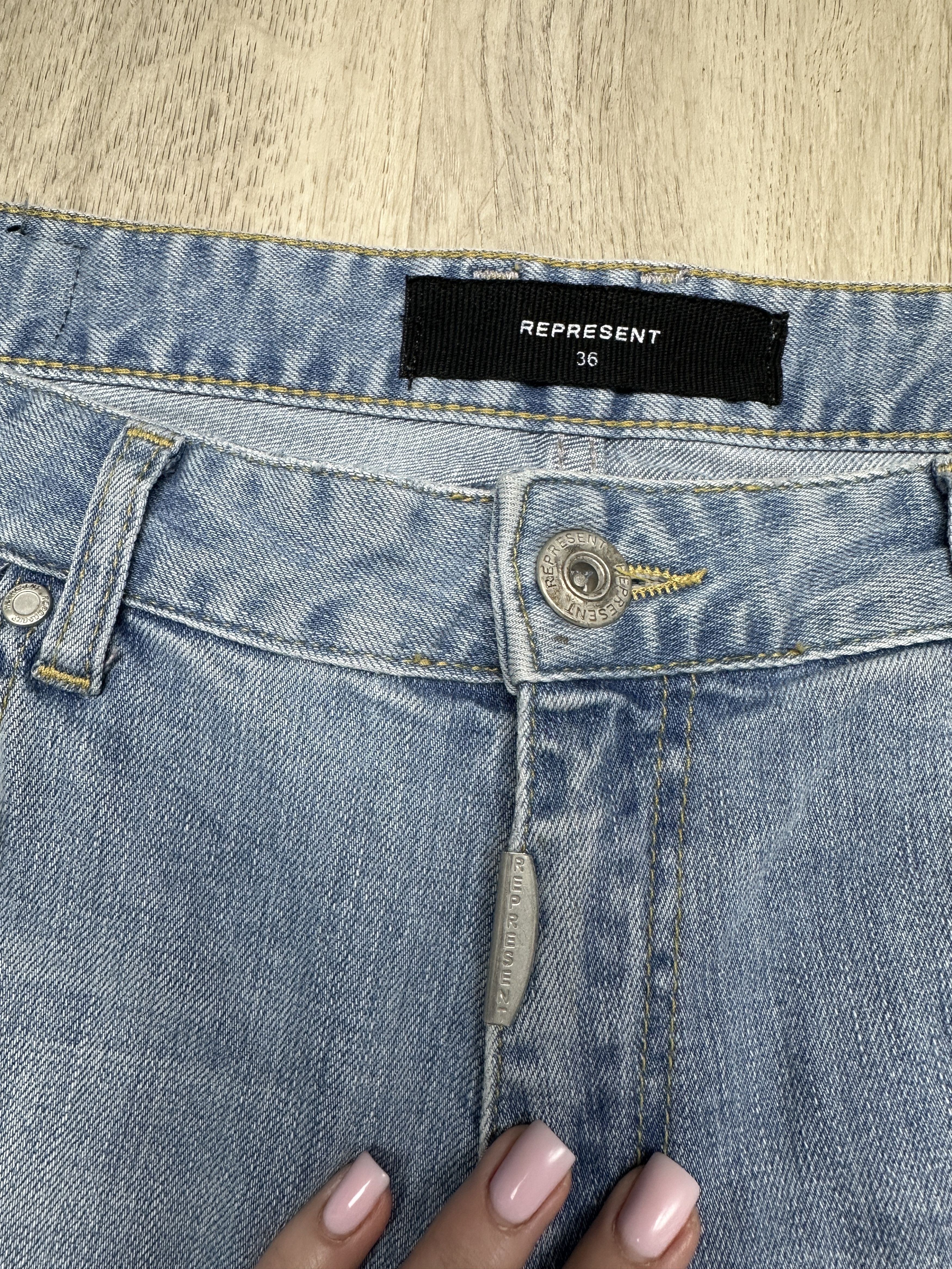 Represent Clo. Represent Mens Distressed Denim Pants Jeans Size US 36 / EU 52 - 3 Thumbnail