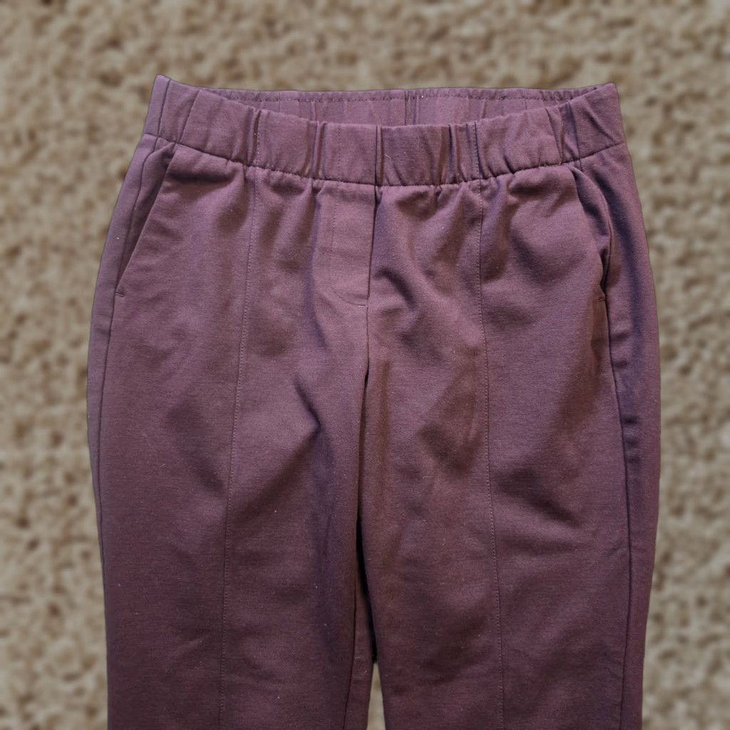J. Jill J Jill Pants Womens Medium Petite Purple Ponte Slim Leg Stretch Capsule Casual Size 32" / US 10 / IT 46 - 1 Thumbnail