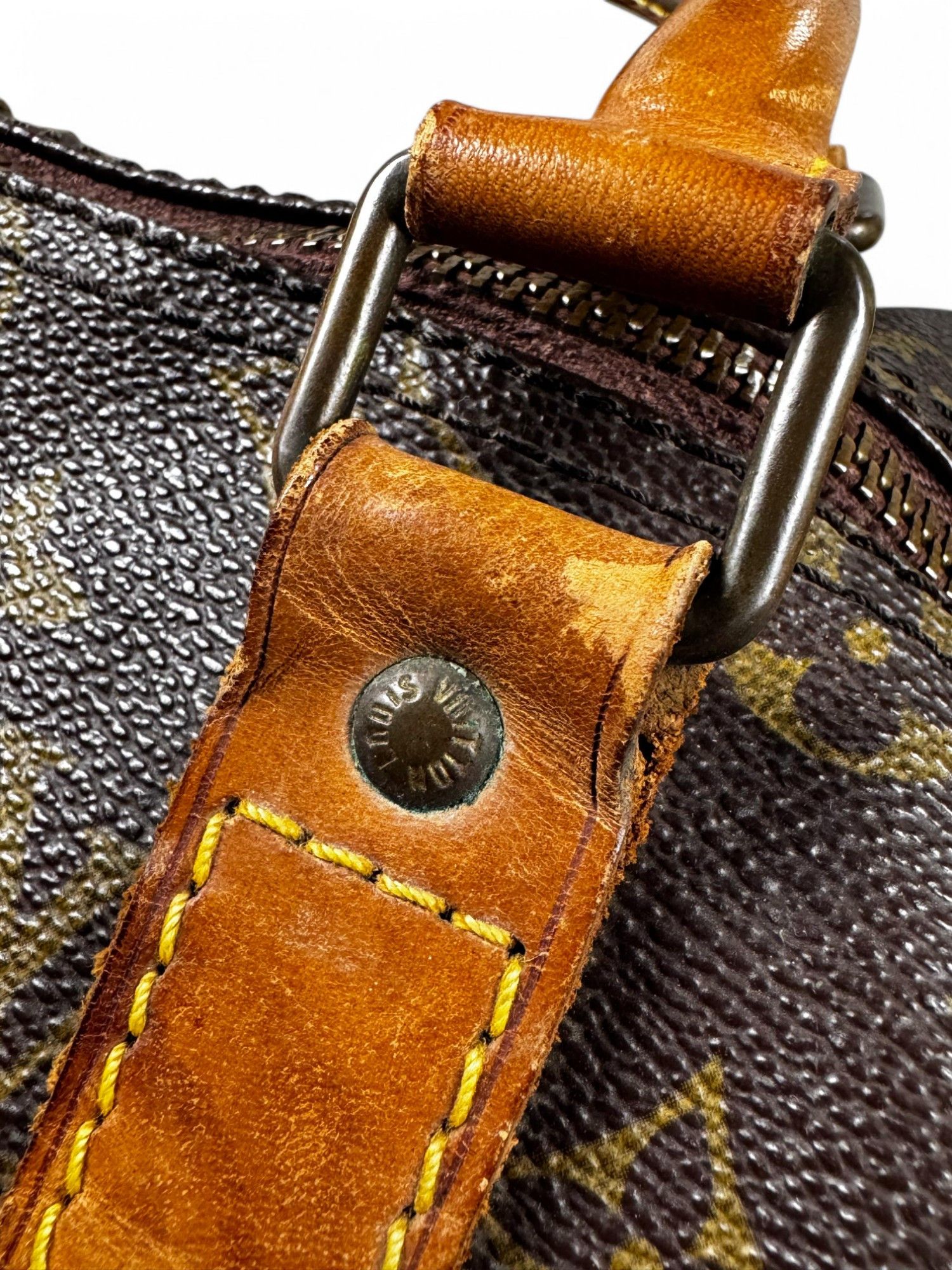 Louis Vuitton Louis Vuitton - Keepall 50 Boston Brown Leather Luggage Size ONE SIZE - 6 Thumbnail