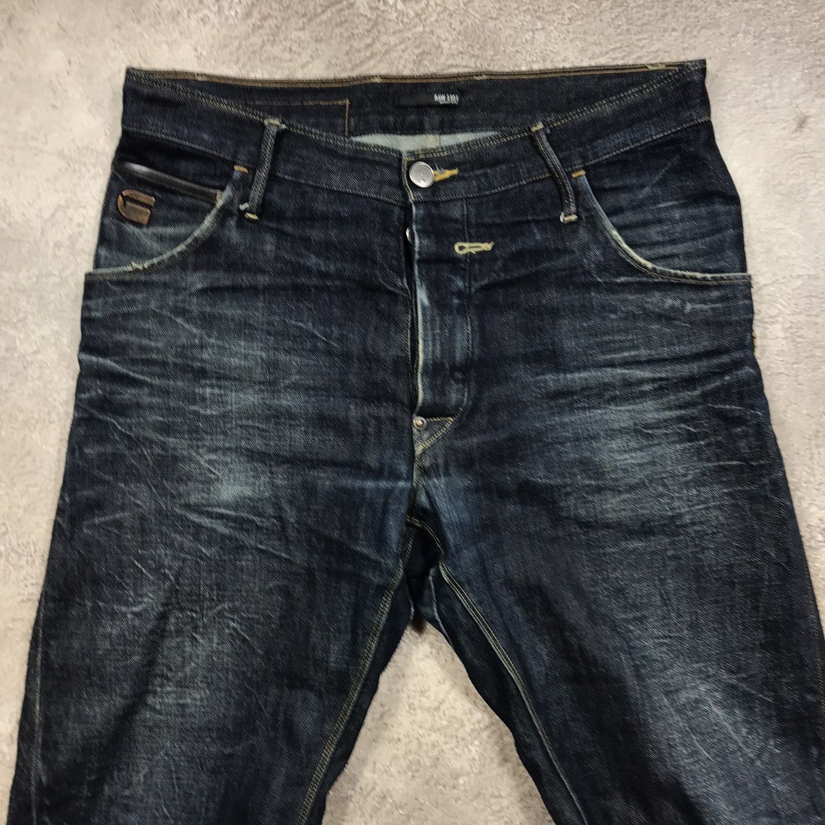 20471120 vintage gstar japan jeans distressed low rise flared 90s Size US 36 / EU 52 - 3 Thumbnail