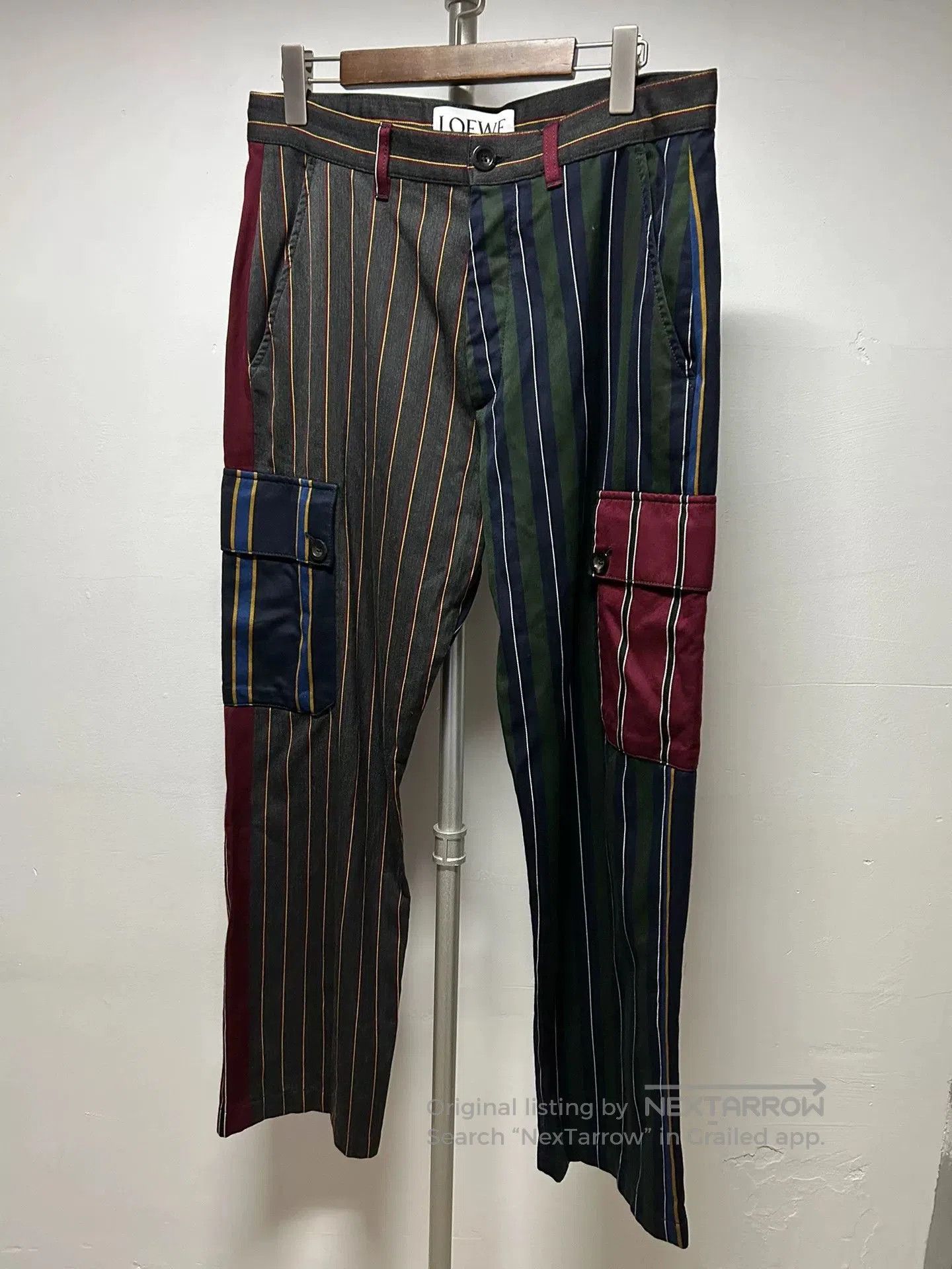 Loewe Loewe Patchwork Stripe Cargo Pants. Size US 32 / EU 48 - 1 Thumbnail