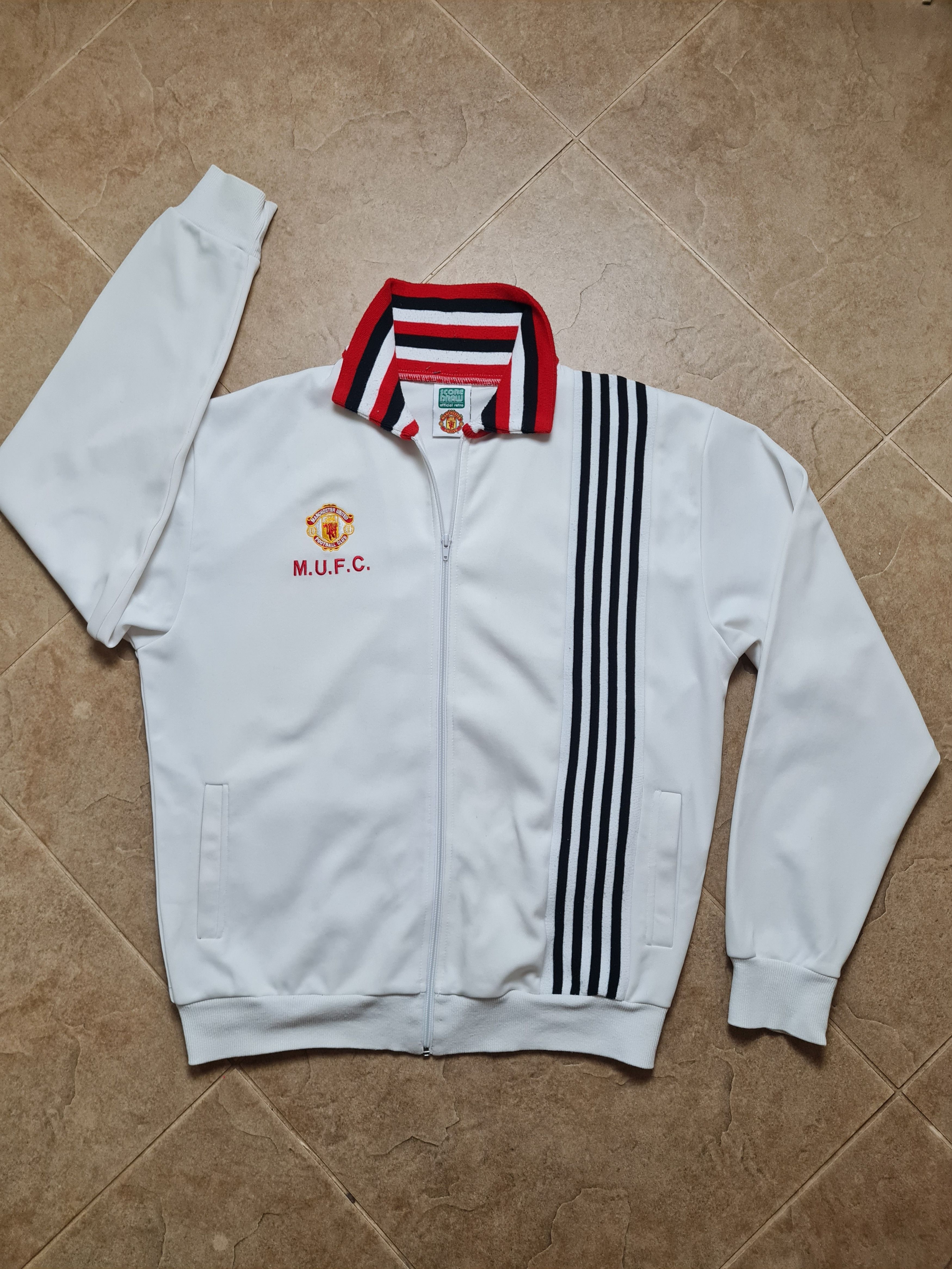 Other MANCHESTER UNITED 80s FOOTBALL SOCCER JACKET SCORE DRAW Size US L / EU 52-54 / 3 - 1 Thumbnail