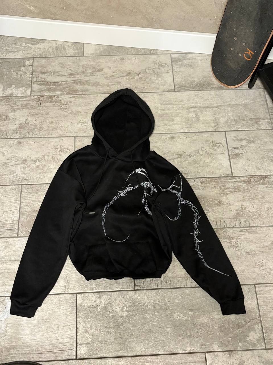 Tribal Streetwear rare y2k tribal hoody handmade streetwear goth punk Size US M / EU 48-50 / 2 - 3 Thumbnail