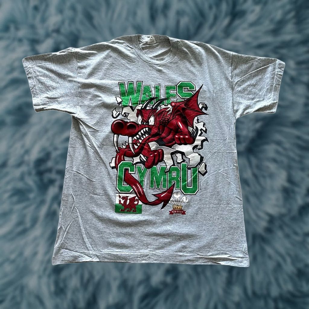 Vintage VINTAGE Screen Stars Shirt XL Cymru Dragons 90s Breakthrough Tee Mens Size US XL / EU 56 / 4 - 1 Thumbnail