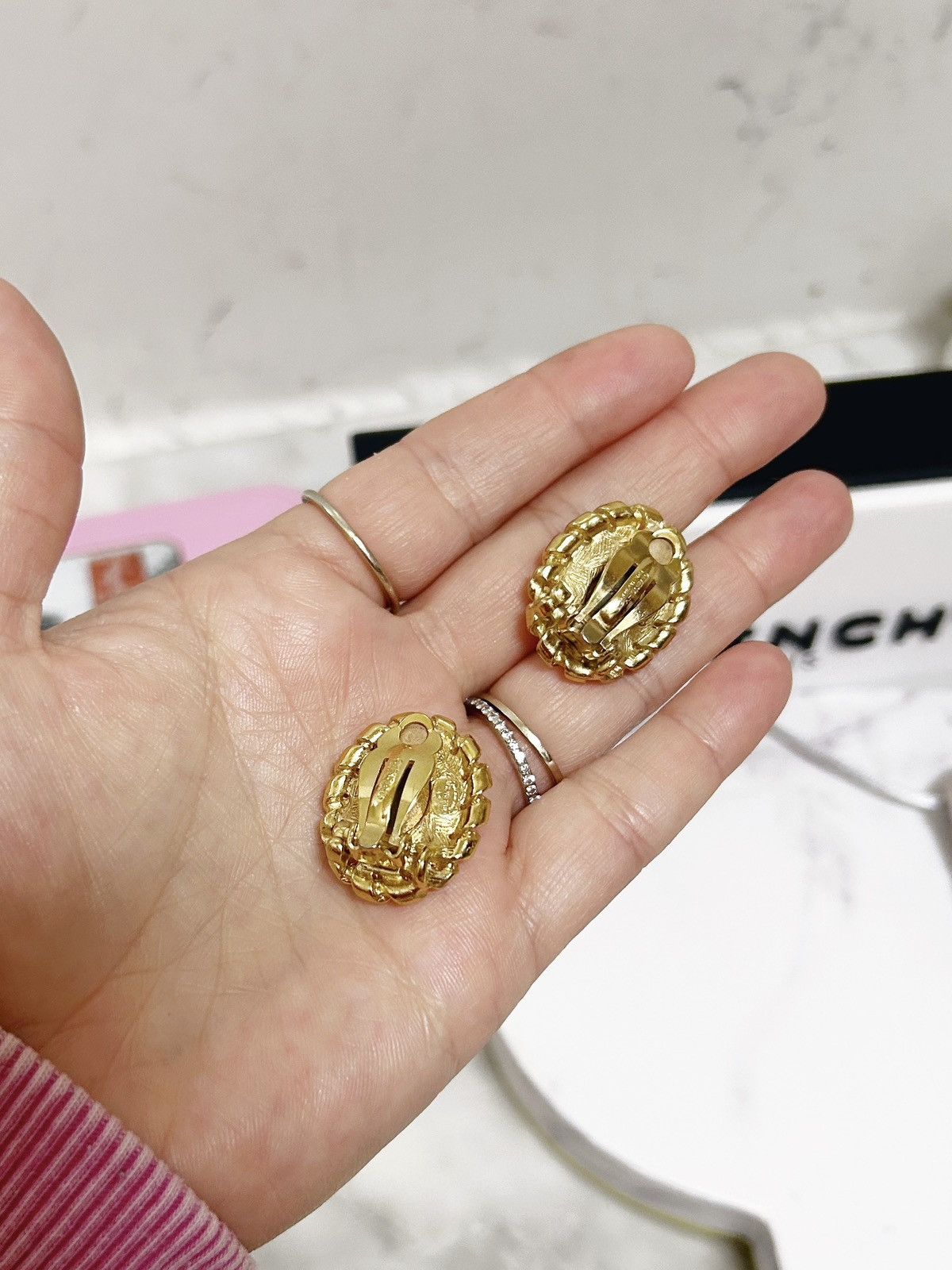 Givenchy Authentic Givenchy RARE Vintage Crystal Statement Earrings Size ONE SIZE - 5 Thumbnail