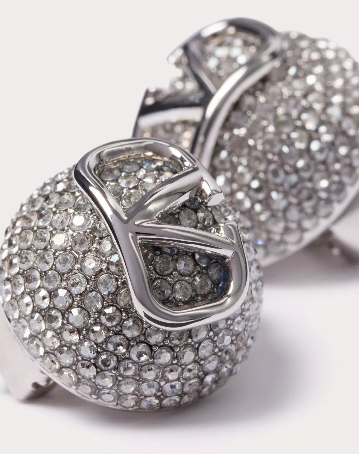 Valentino oc11z0725 Size:OS/Swarovski® Crystal Earrings in Silver Size ONE SIZE - 2 Thumbnail