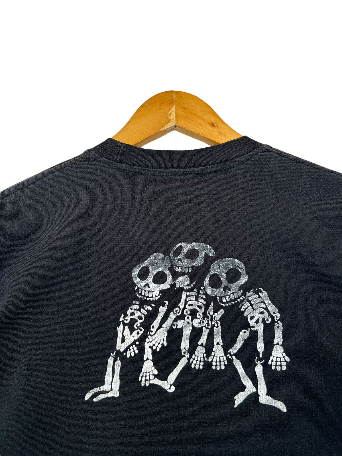 Vintage Vintage Bounty Hunter Skull Skeleton Black Tee Medium Size US M / EU 48-50 / 2 - 5 Thumbnail