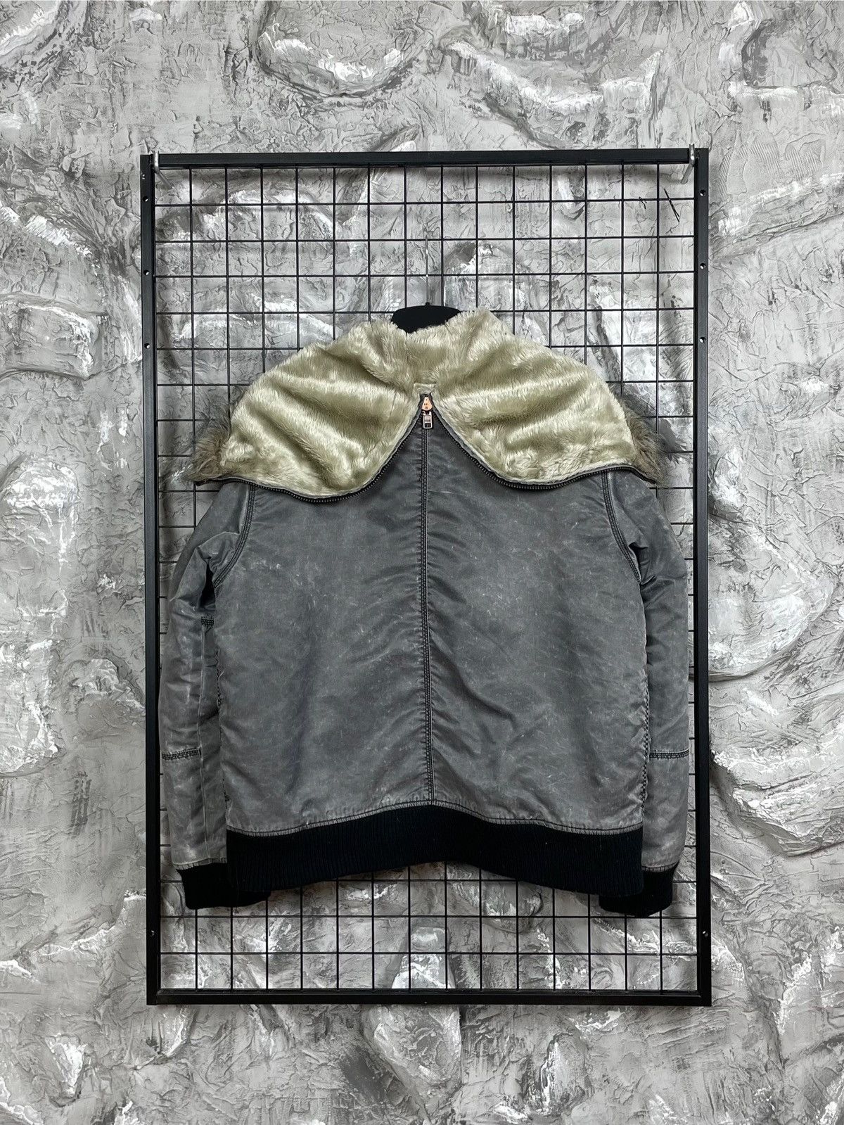 River Island Vintage Fade Fur Jacket Y2K If Six Was Nine LGB Archive Vibe Size US L / EU 52-54 / 3 - 3 Thumbnail