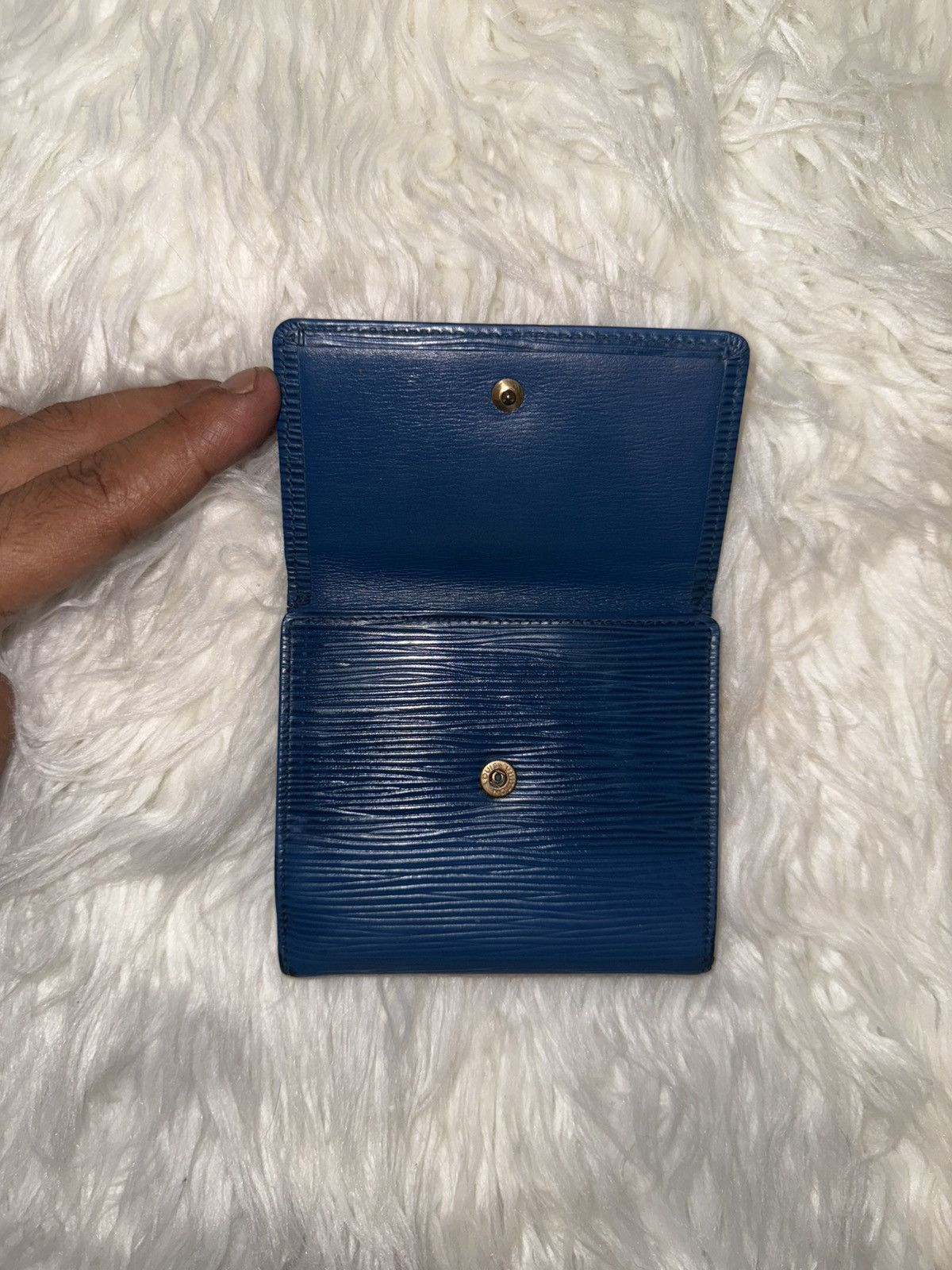 Louis Vuitton Louis Vuitton Blue Epi Wallet Size ONE SIZE - 3 Thumbnail