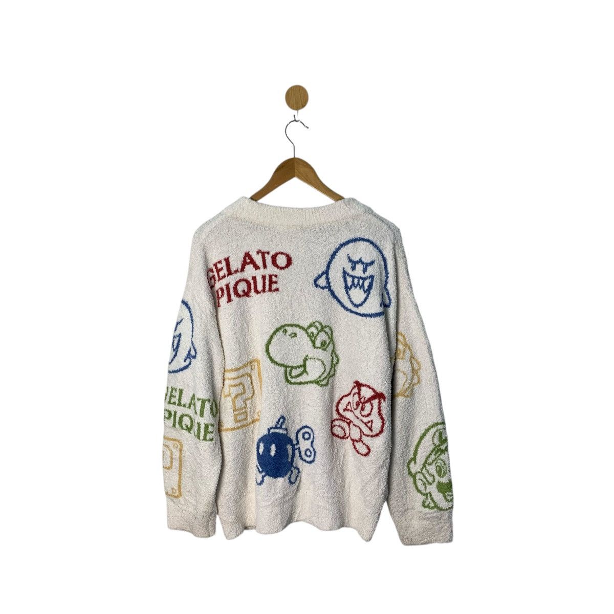 Nintendo Nintendo Super Mario X Gelato Pique Fleece Cardigan Size L Size ONE SIZE - 2 Thumbnail