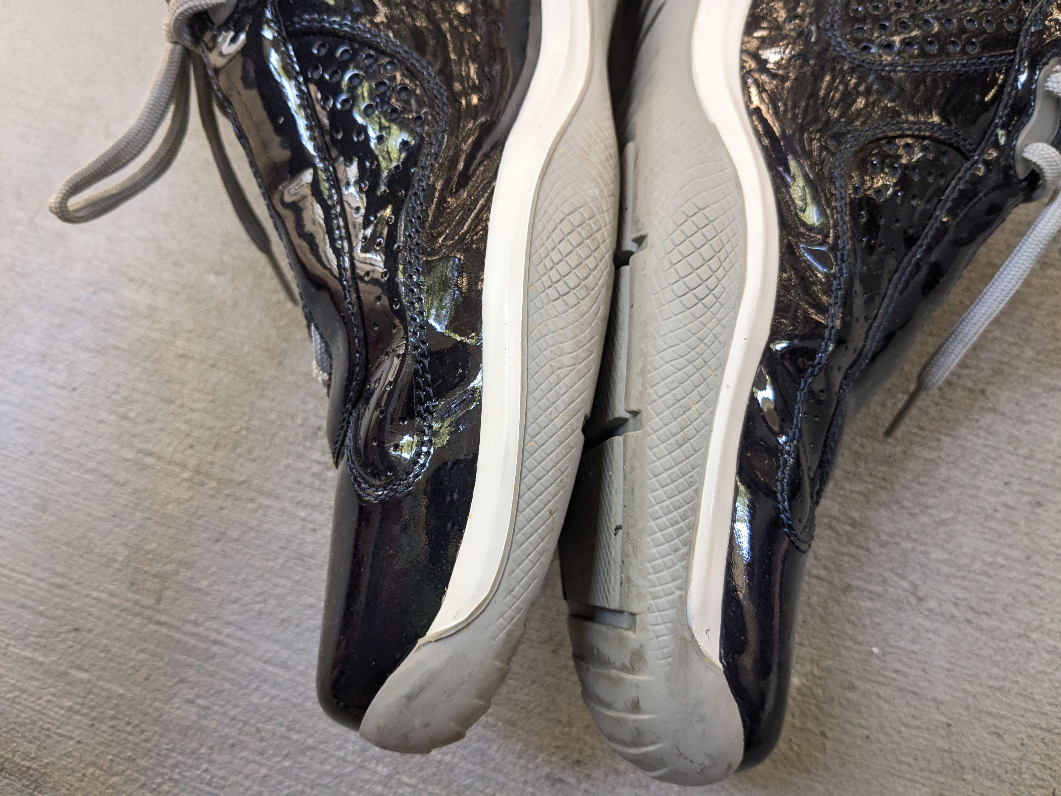Prada Prada America's Cup Sneakers Navy Blue Patent Leather 12.5 Size US 12.5 / EU 45-46 - 12 Thumbnail