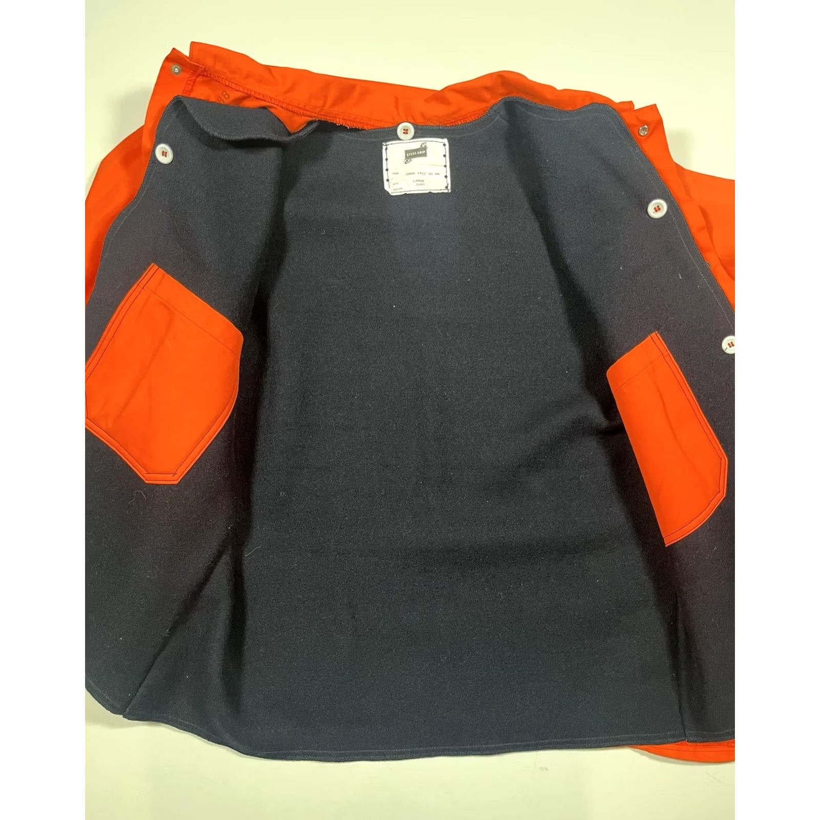 Vintage VINTAGE Steel Grip Jacket Mens L Orange Flame Resistant FR Welding Coat Made USA Size US L / EU 52-54 / 3 - 5 Thumbnail