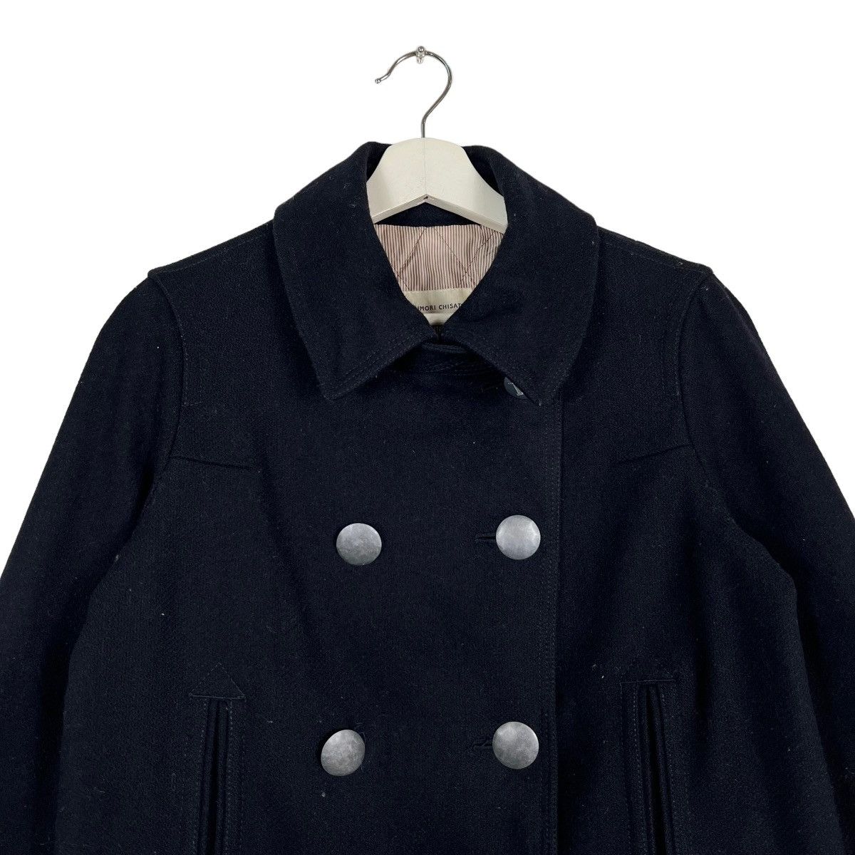 Issey Miyake 🔥 DARK BLUE TSUMORI CHISATO X ISSEY MIYAKE WOOL COAT Size US S / EU 44-46 / 1 - 5 Thumbnail