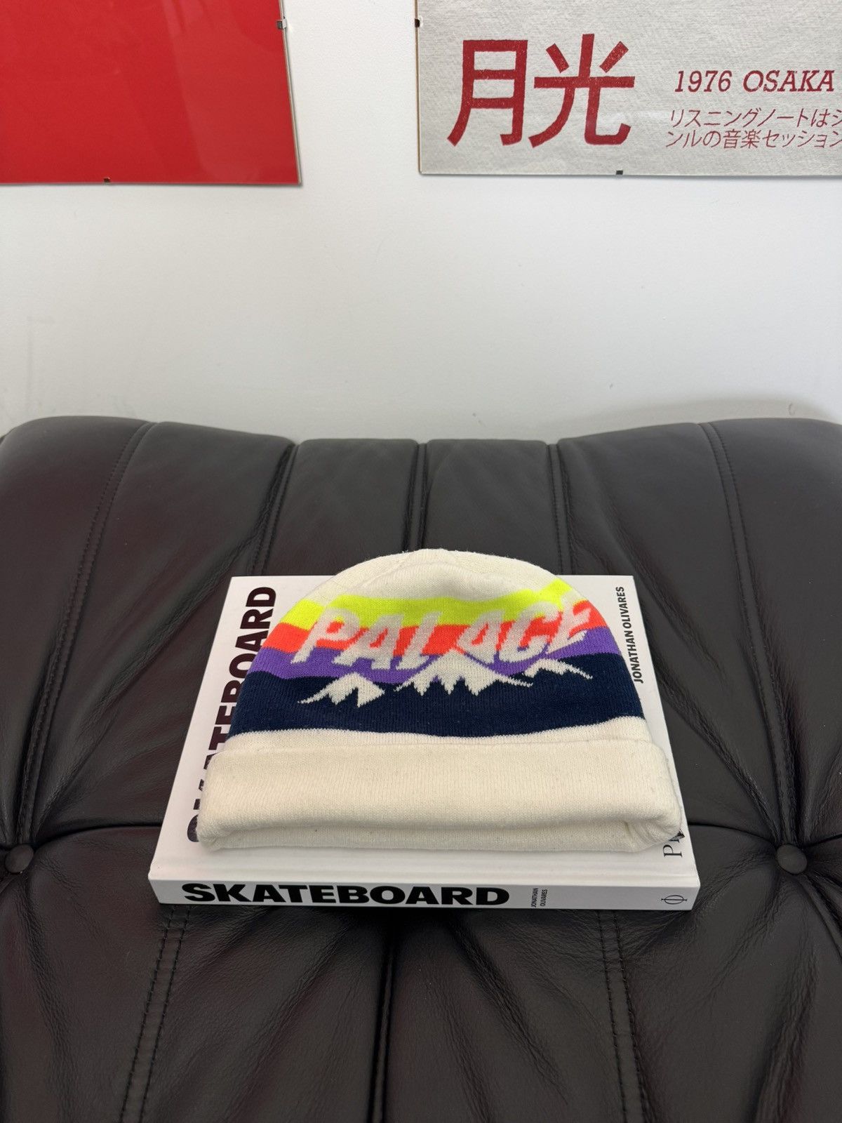 Palace Beanie Hat Mountains Print Outdoor Streetwear Rare