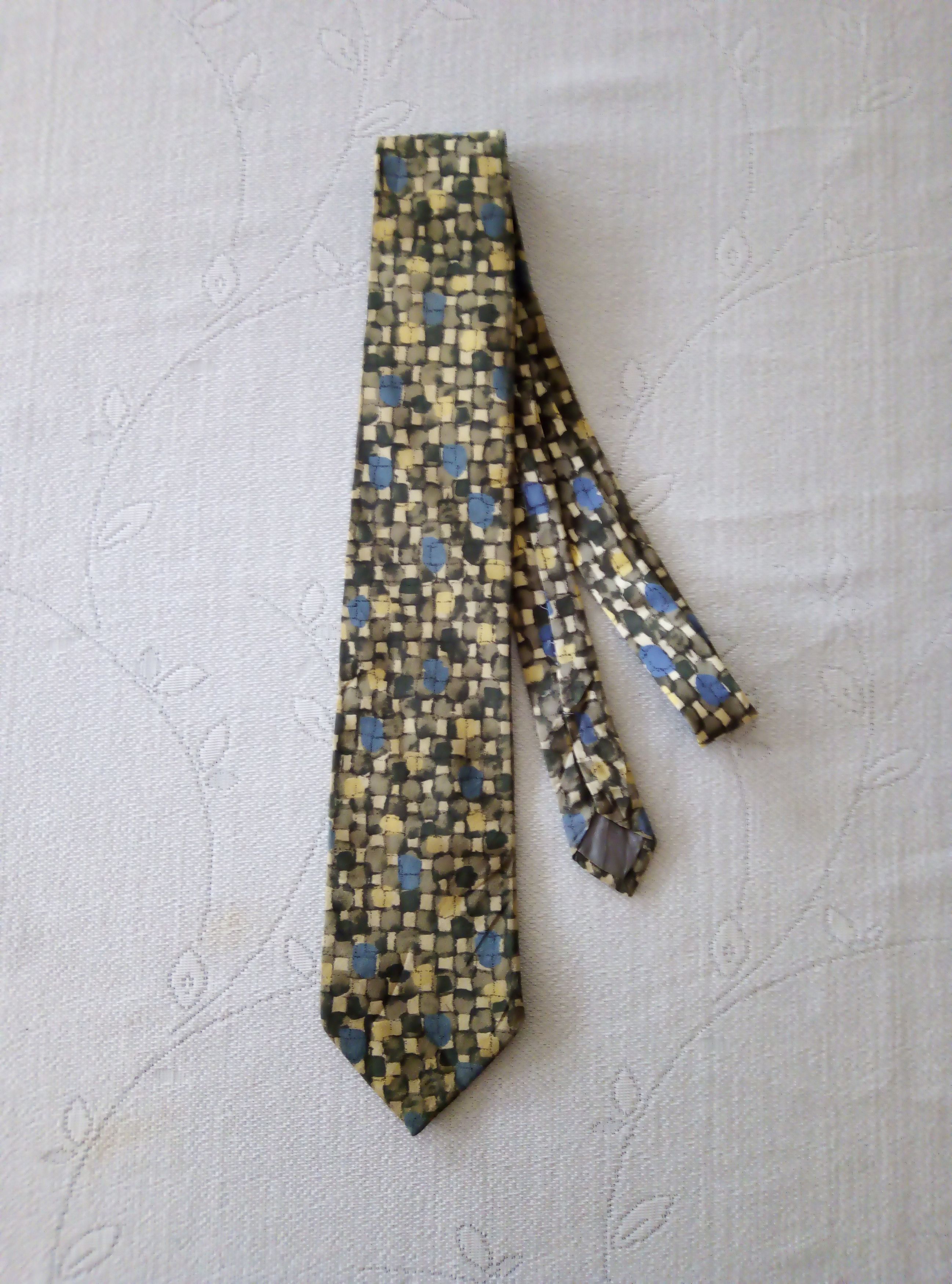 image of Archival Clothing Japanese Yukiko Hanai Pure Silk Tie Necktie, Men's