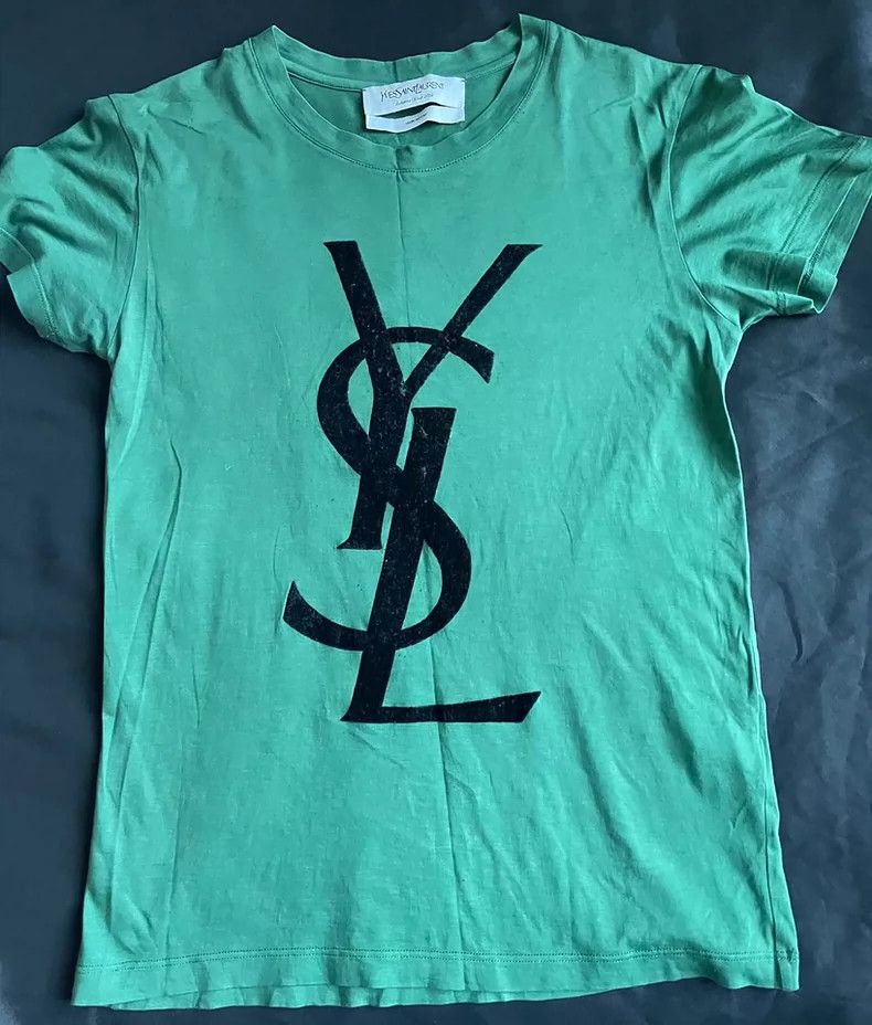 Saint Laurent Paris Saint laurent paris size 36 Logo flocked short sleeves 250 Size US M / EU 48-50 / 2 - 1 Thumbnail