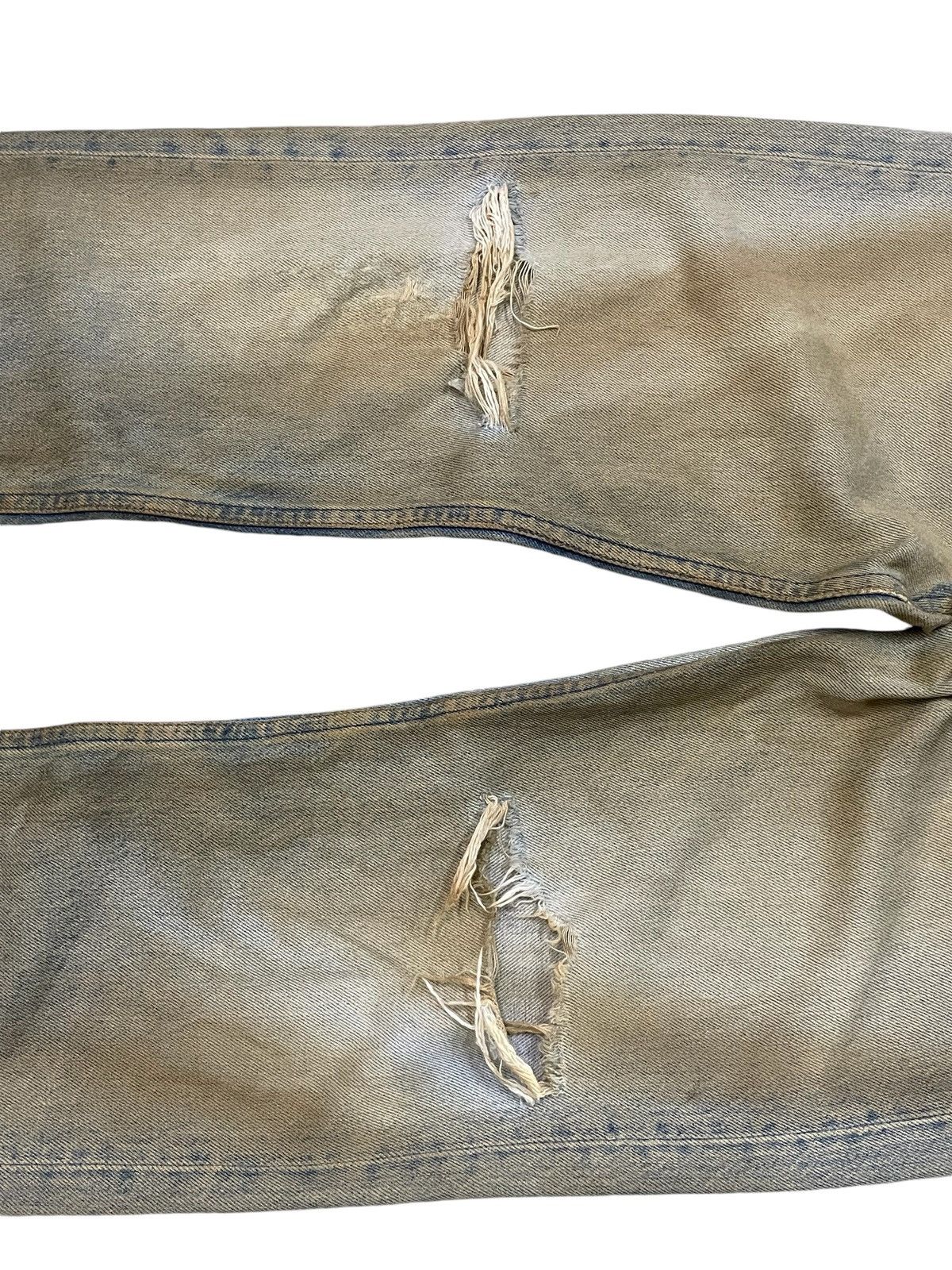If Six Was Nine × Levi's × Vintage Vintage Levis 501 button fly rusty mud wash trashed Jeans Size US 30 / EU 46 - 4 Thumbnail