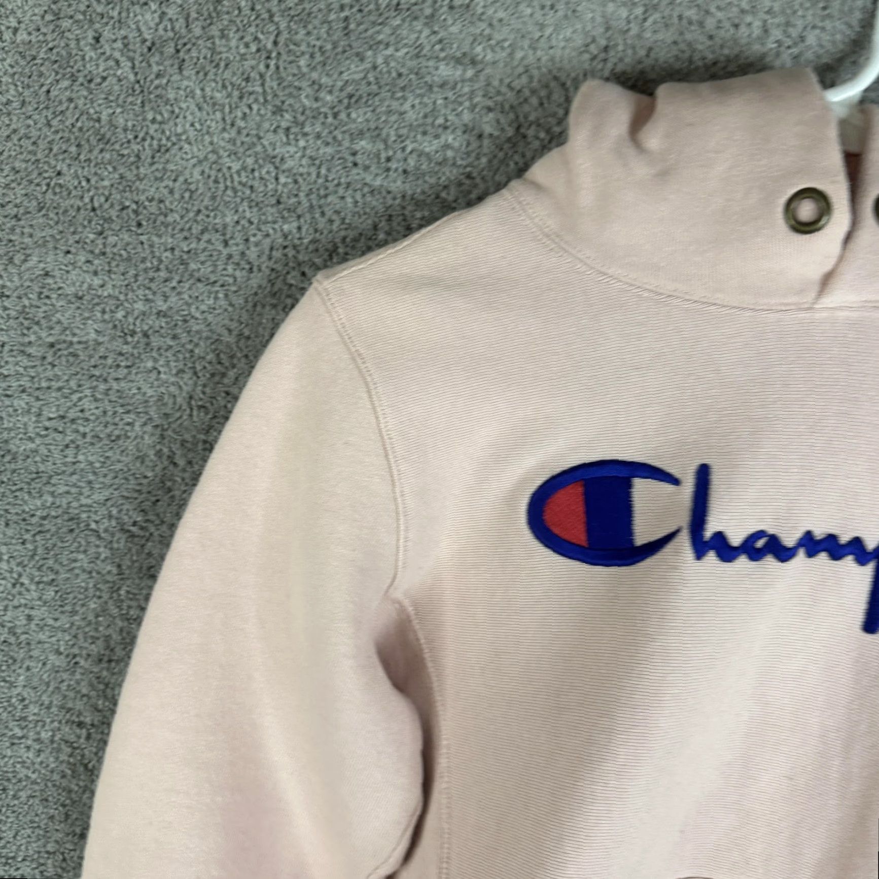 Champion Champion Hoodie Mens Medium Pink Reverse Weave Fleece Pullover Logo Sweatshirt Size US M / EU 48-50 / 2 - 5 Thumbnail