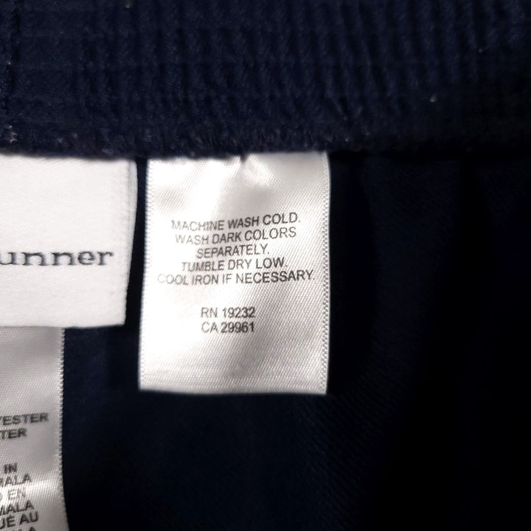 Vintage Alfred Dunner Pants Womens 10 Navy Blue Pull On Straight Leg Polyester Classic Size 32" / US 10 / IT 46 - 5 Thumbnail
