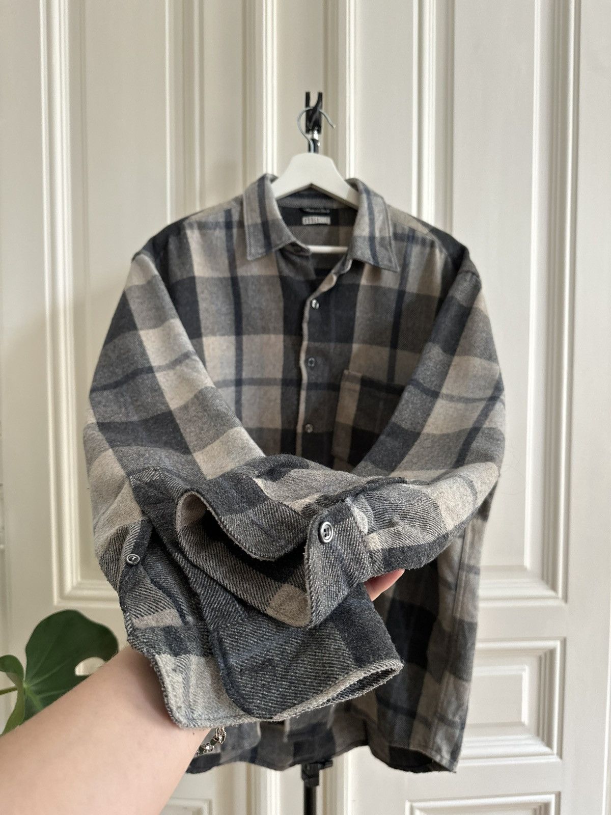 Boneville Boneville Vintage a/w 1995 Massimo Osti Style Flanell Shirt Size US L / EU 52-54 / 3 - 5 Thumbnail