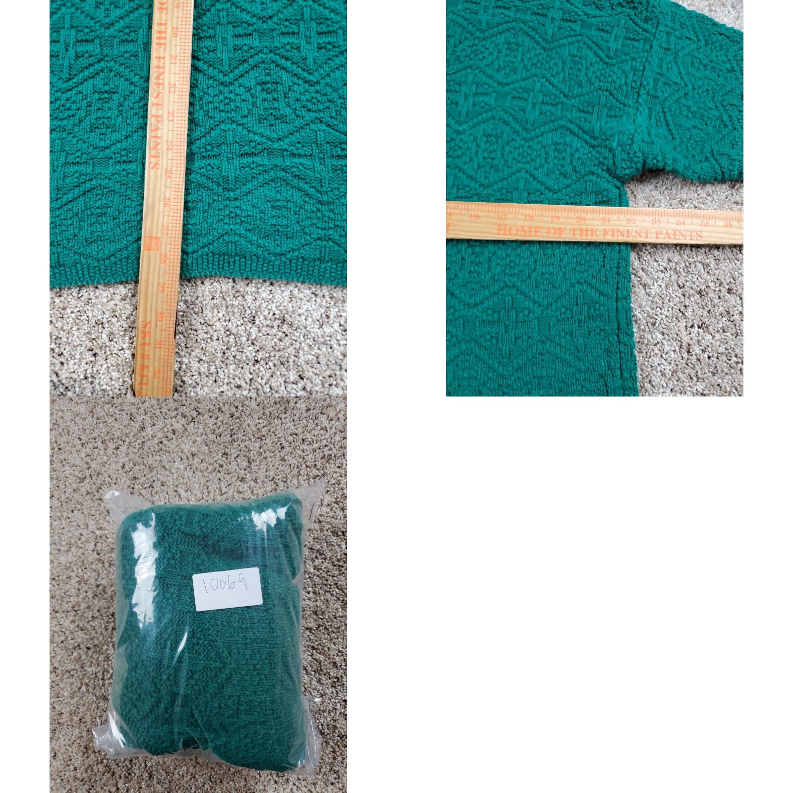 Gap VINTAGE Gap Sweater Womens Medium Green Long Sleeve V-Neck 90s Knit Pullover Shirt" Size M / US 6-8 / IT 42-44 - 8 Thumbnail