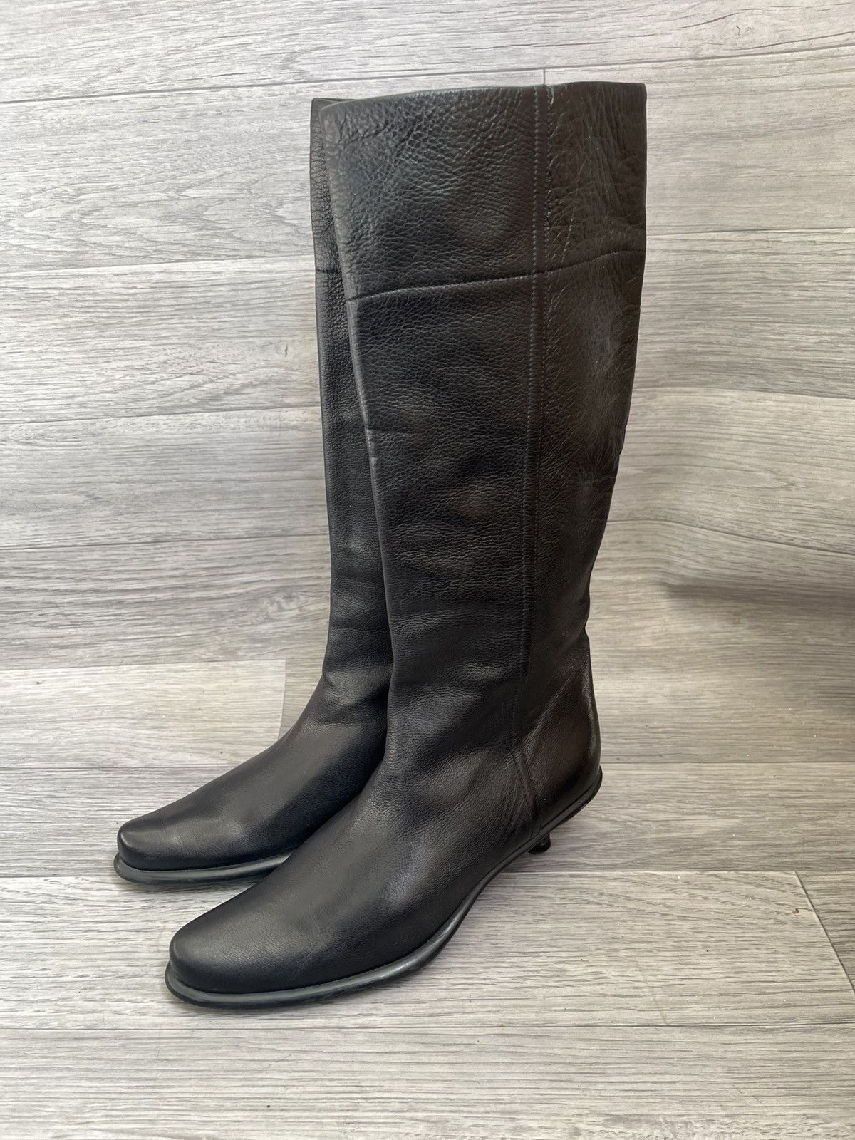 Miu Miu Miu Miu x Prada pointed toe long riding kitten heel boots Size US 6 / IT 36 - 4 Thumbnail