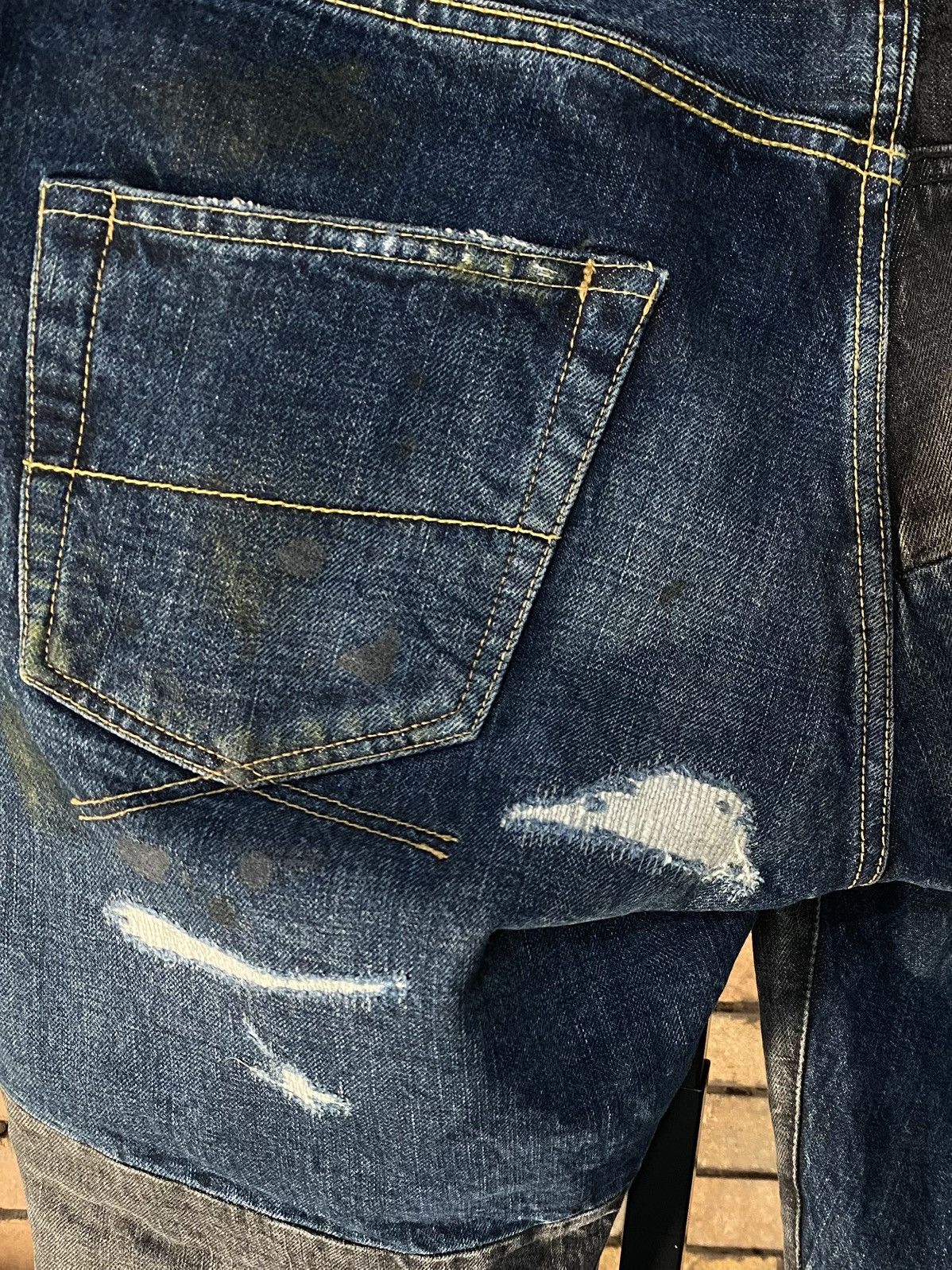 Maison MIHARA YASUHIRO $648 SELVEDGE DENIM RED LINE MIHARA YASUHIRO JEANS JAPANESE Size US 36 / EU 52 - 4 Thumbnail