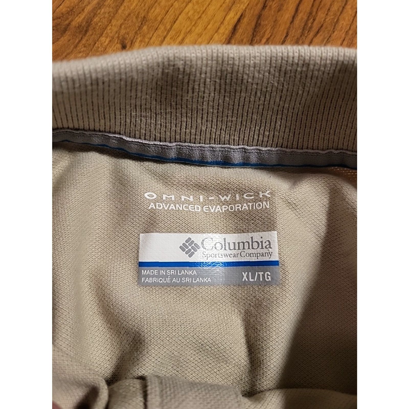 Vintage Columbia Omni-Wick Polo Shirt Beige XL Men 48" Chest Short Sleeve Collared Breathable All Seasons Outdoor Sports Polo Shirt Size US XL / EU 56 / 4 - 7 Thumbnail