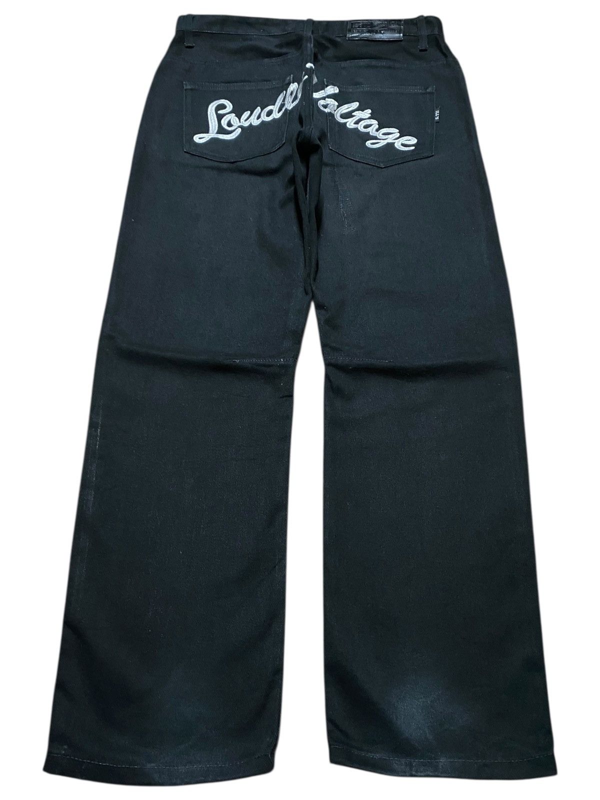 Japanese Brand ILL’S Japan Denim Loudly Voltage Embroidered Baggy Jeans Size US 34 / EU 50 - 2 Thumbnail