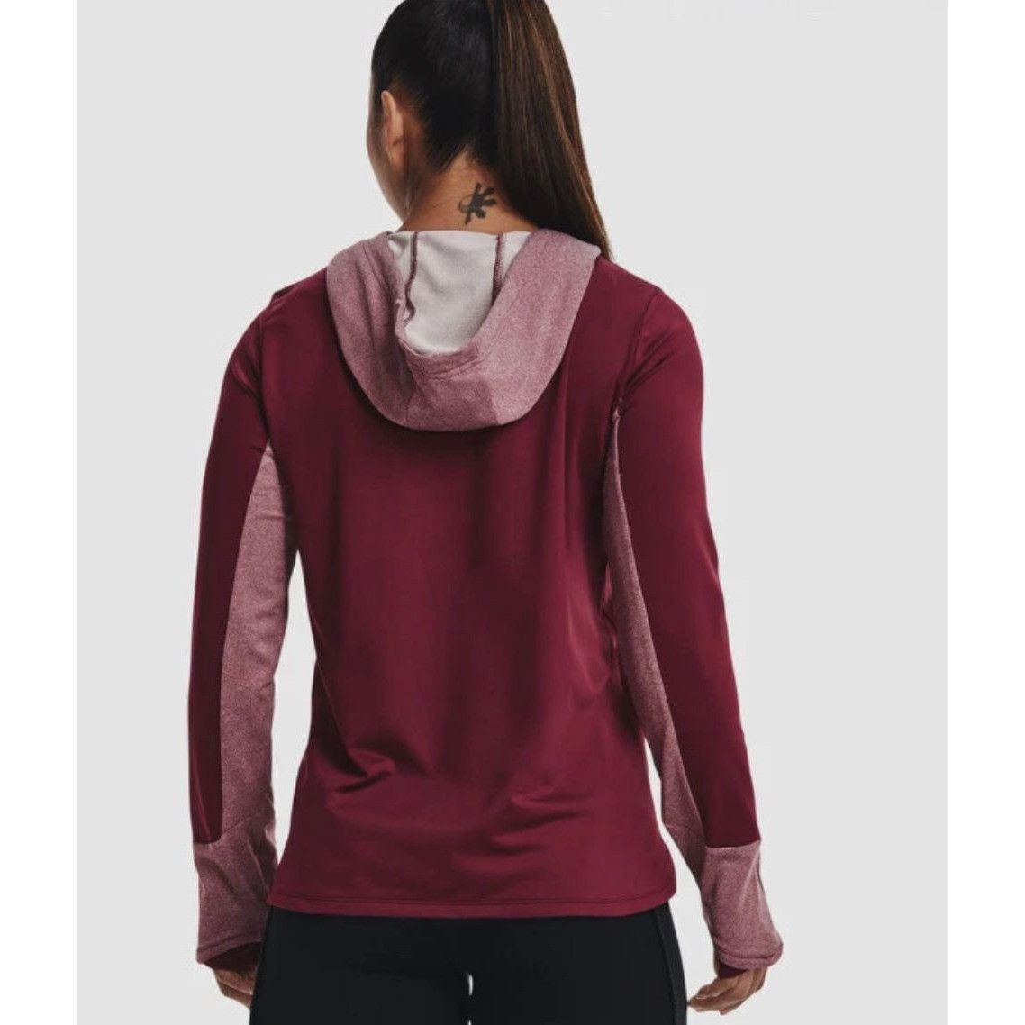 Under Armour Under Armour Womens ColdGear Burgundy Hoodie Thumbholes Medi Size M / US 6-8 / IT 42-44 - 2 Thumbnail