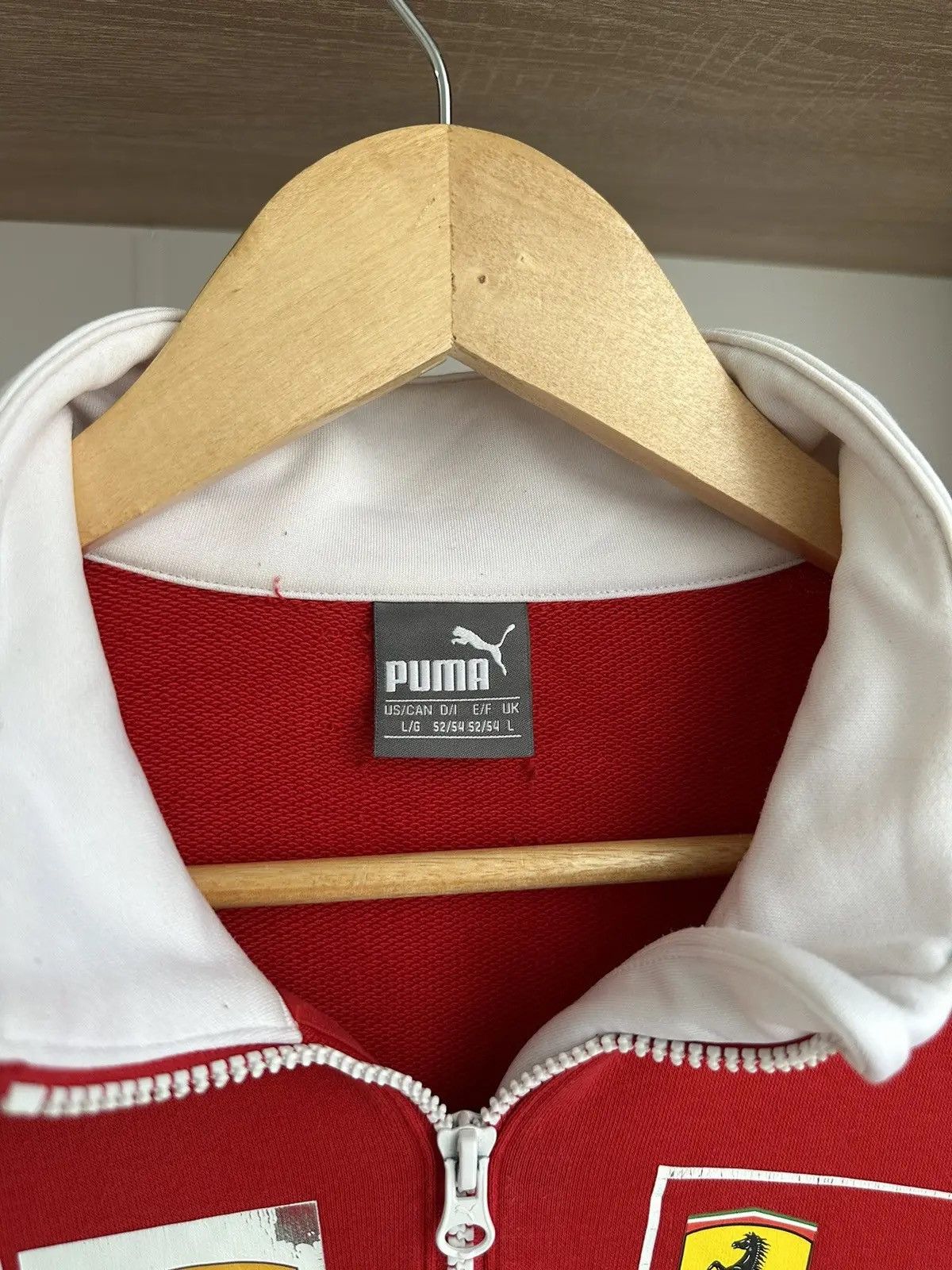 Ferrari × Vintage Vintage Ferrari Racing Rugby Sweatshirt Red Formula Uno Size US L / EU 52-54 / 3 - 12 Thumbnail