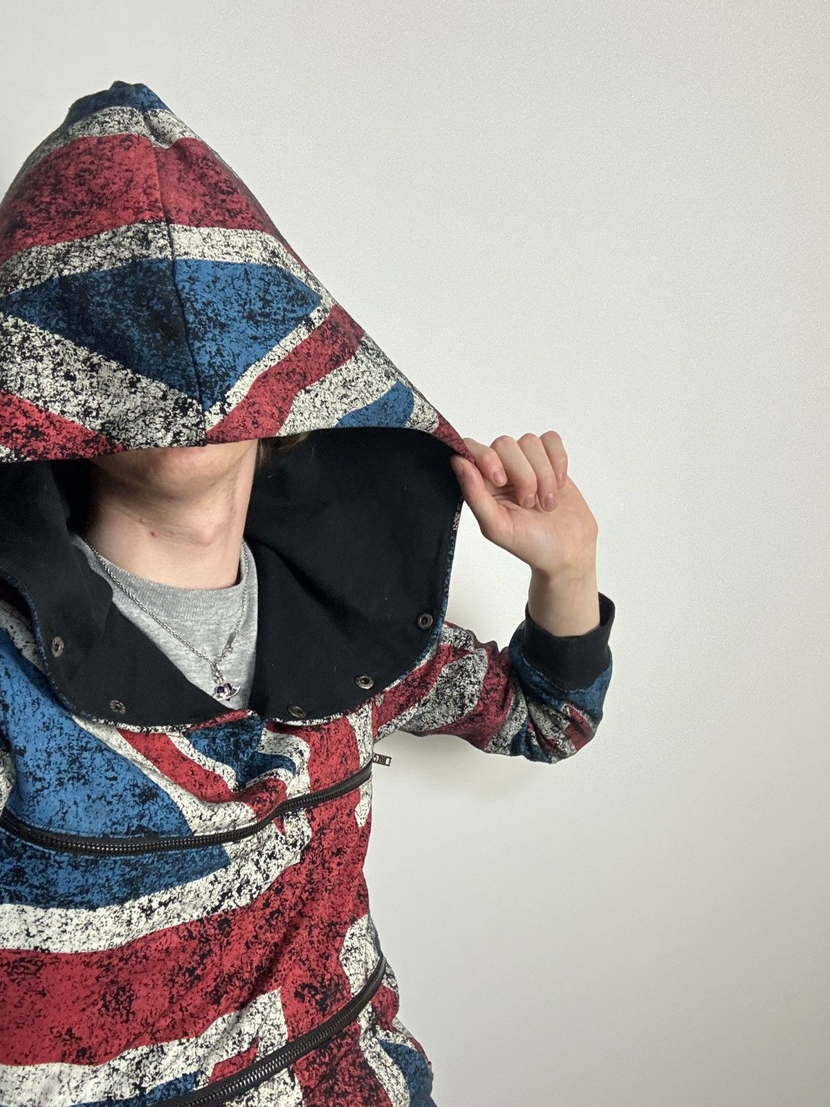 Japanese Brand Avant garde United Kingdom flag zipper hoodie Japanese style Size US S / EU 44-46 / 1 - 15 Thumbnail