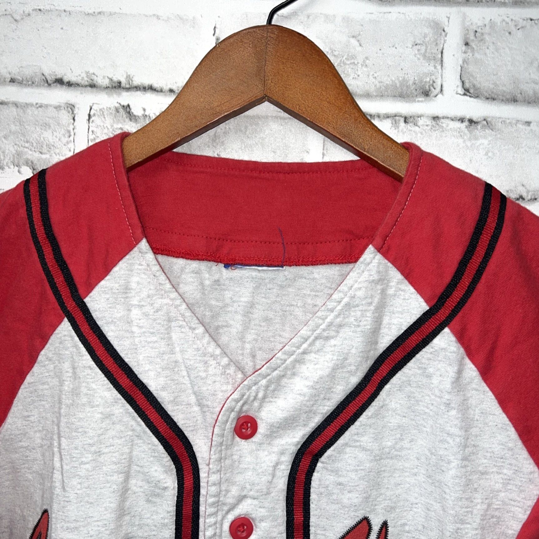Champion VINTAGE Champion Las Vegas USA Red Baseball Jersey Shirt Mens M 21” Pit To Pit Size US M / EU 48-50 / 2 - 2 Thumbnail