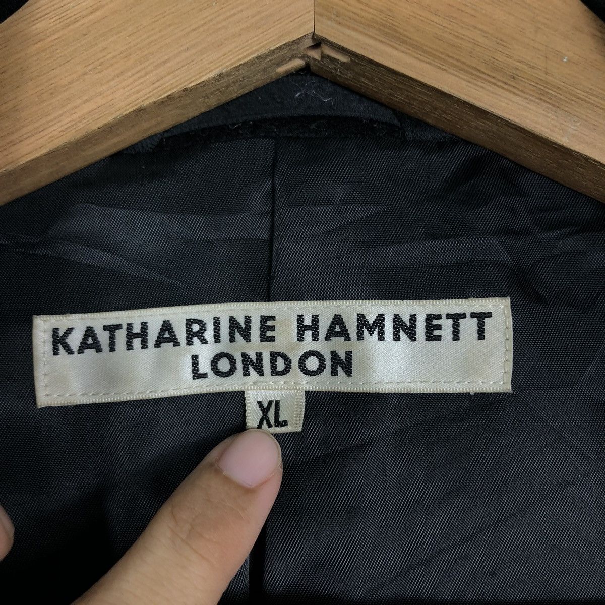 Japanese Brand 🔥Rich Black Long Jacket Katharine Hamnett Issey Miyake Size US XL / EU 56 / 4 - 18 Thumbnail