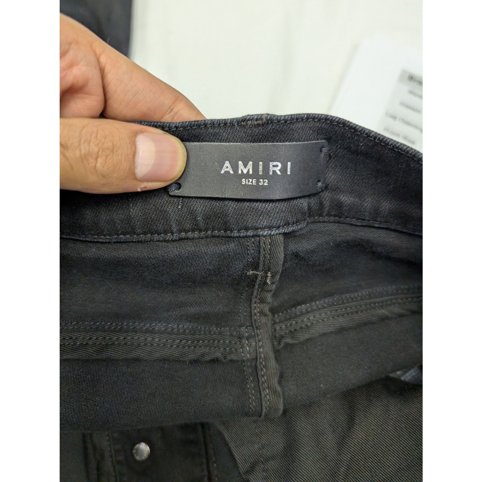 Amiri o1rshd1 Wes Lang Reaper Logo Jean in Aged Black Size US 32 / EU 48 - 15 Thumbnail