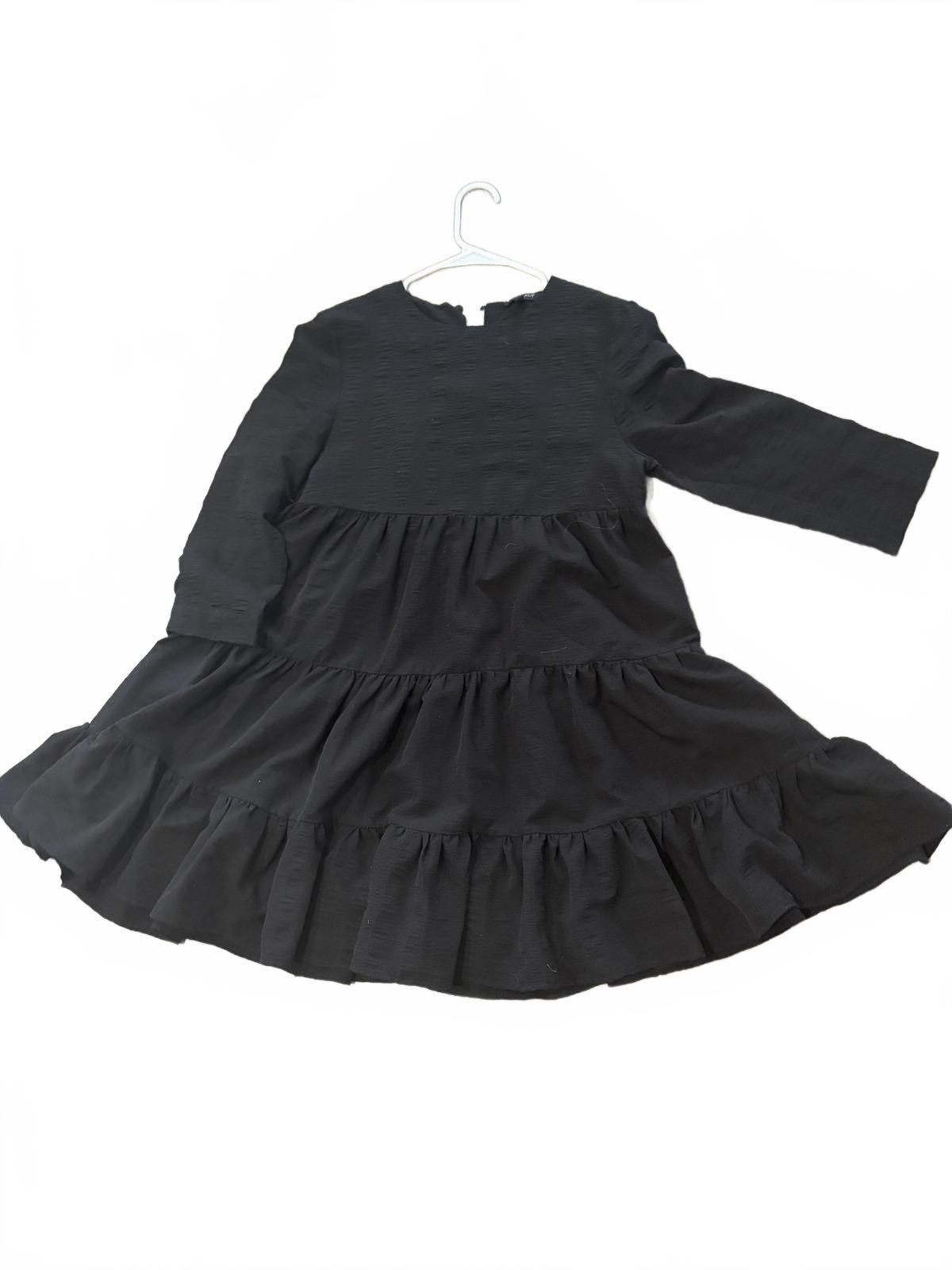Other Aly Daly Black Long Sleeve Ruffle Dress Size S Size S / US 4 / IT 40 - 1 Thumbnail